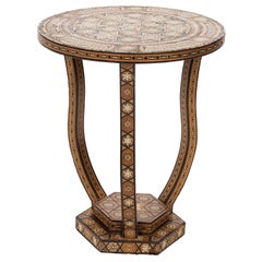 Syrian Circular Side Table, circa 1960s