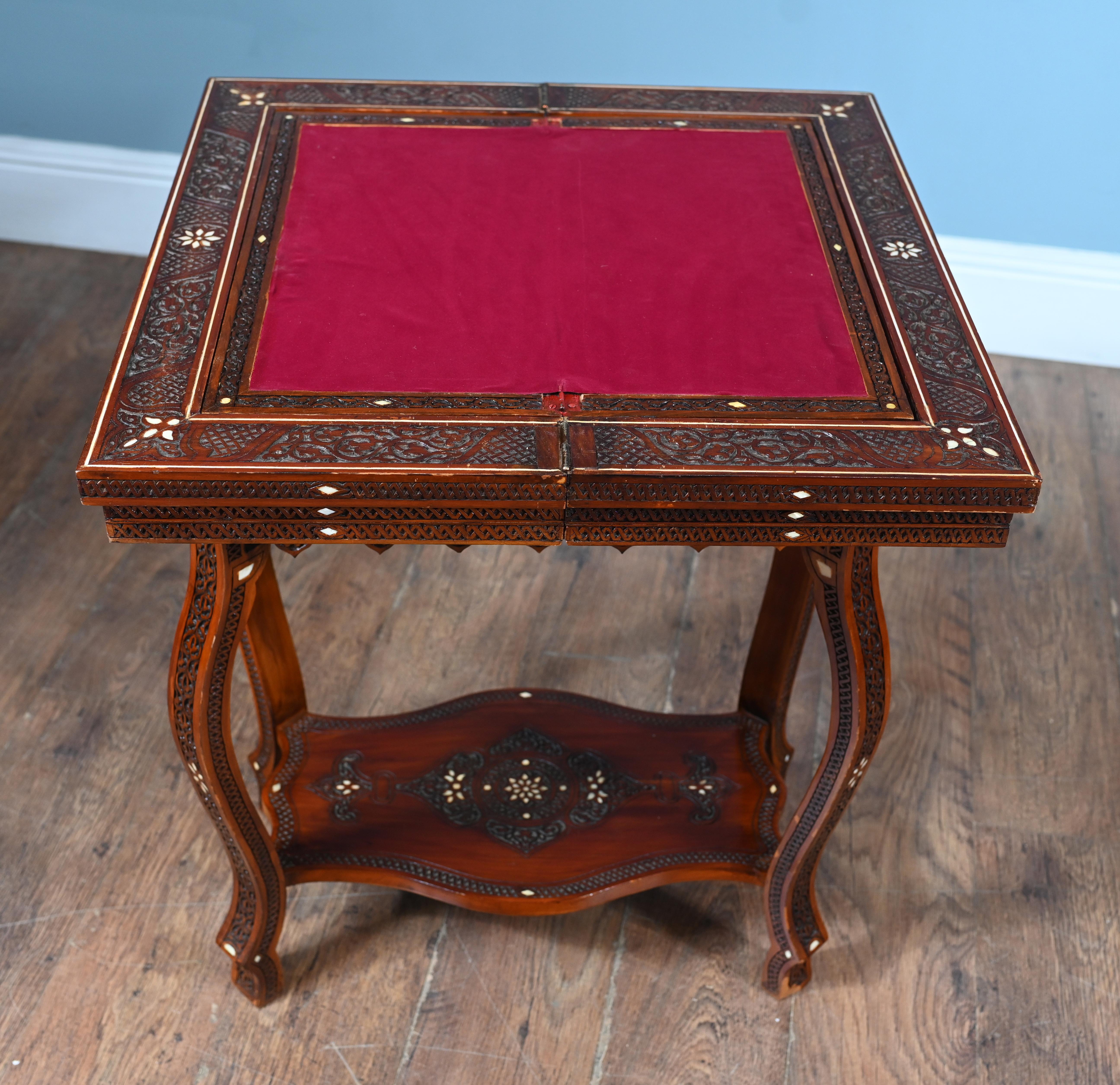 Syrian Games Table Arabic Inlay Damascan Furniture For Sale 7