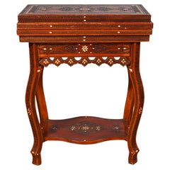 Syrian Games Table Arabic Inlay Damascan Furniture