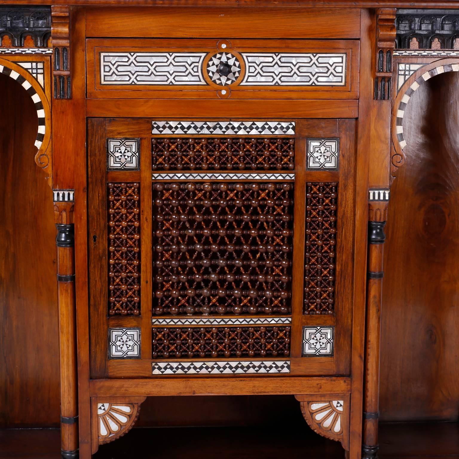 20th Century Syrian Inlaid Cabinet or Server