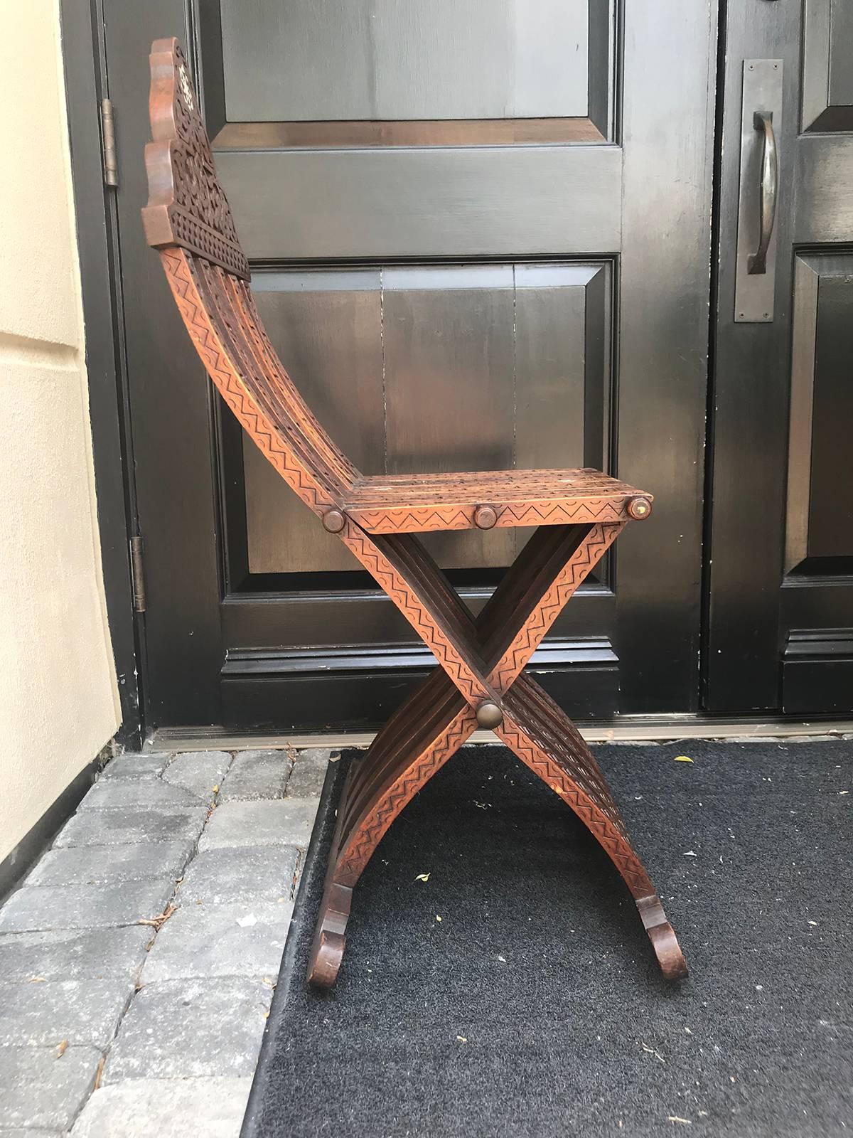 Syrian Inlaid Side Chair, circa 1880 4