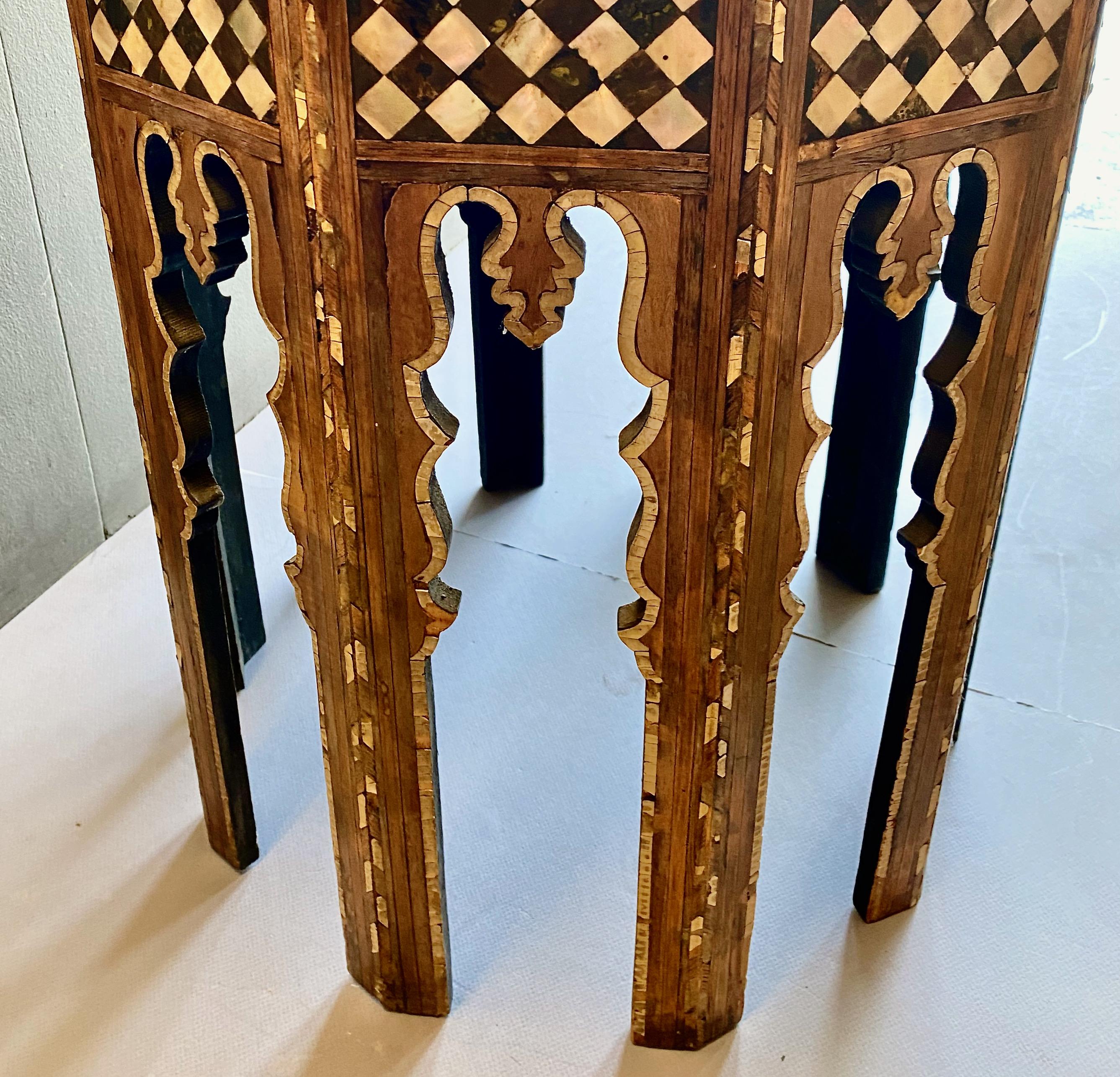 Syrian Inlaid Table, 19th Century For Sale 1