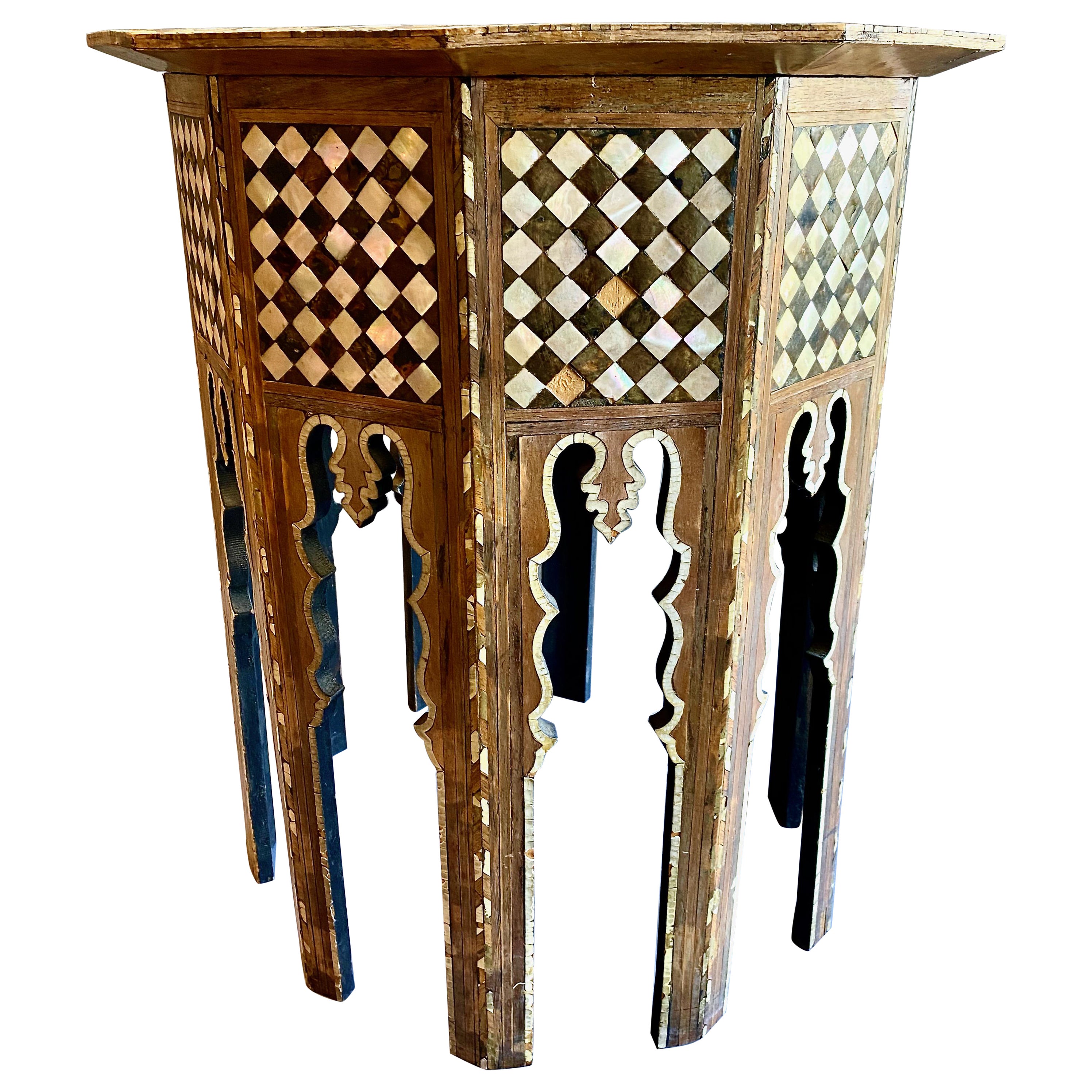 Syrian Inlaid Table, 19th Century