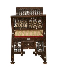 Damascus Mother of Pearl Inlaid Bench