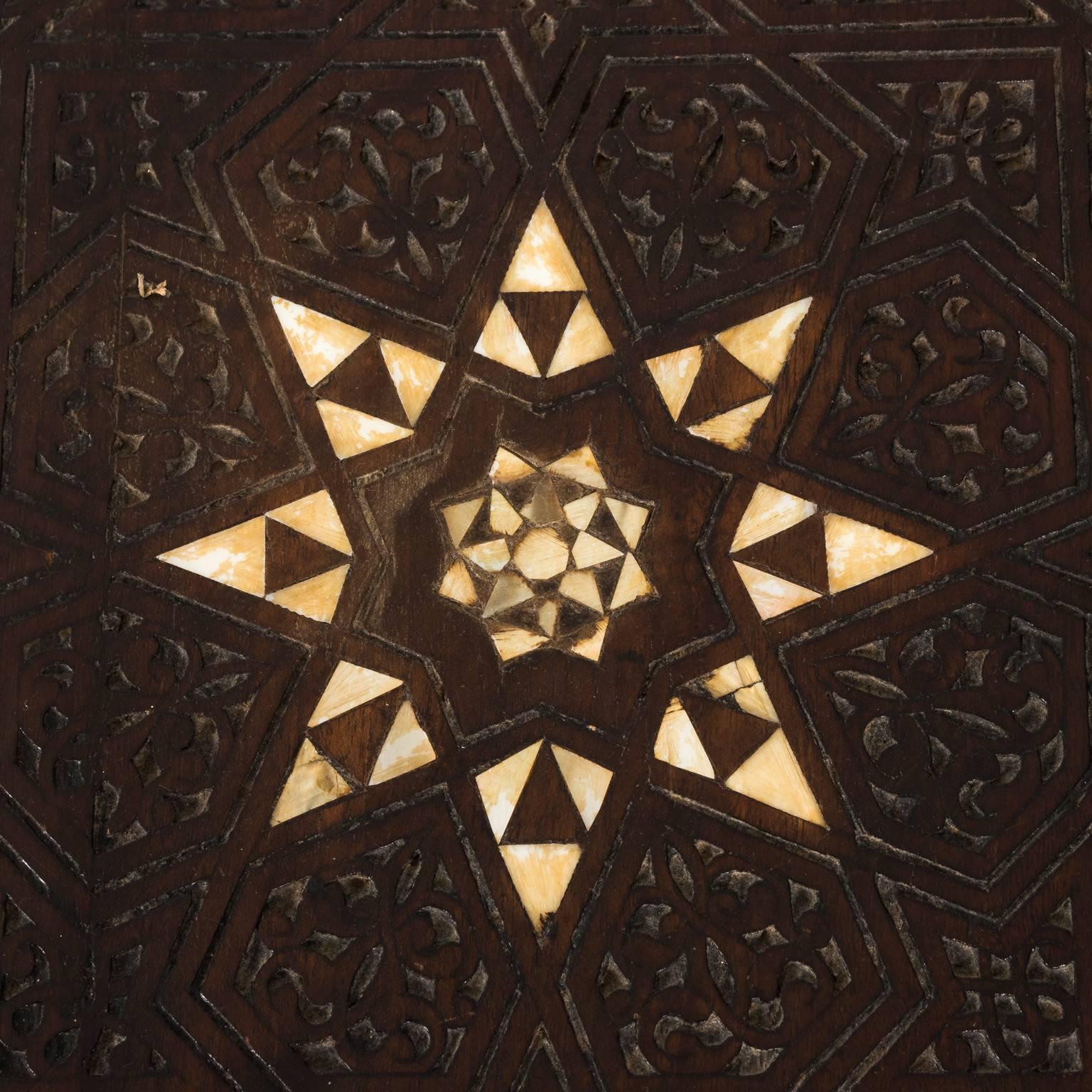 Syrian Mother-of-Pearl Inlay Side Table 4