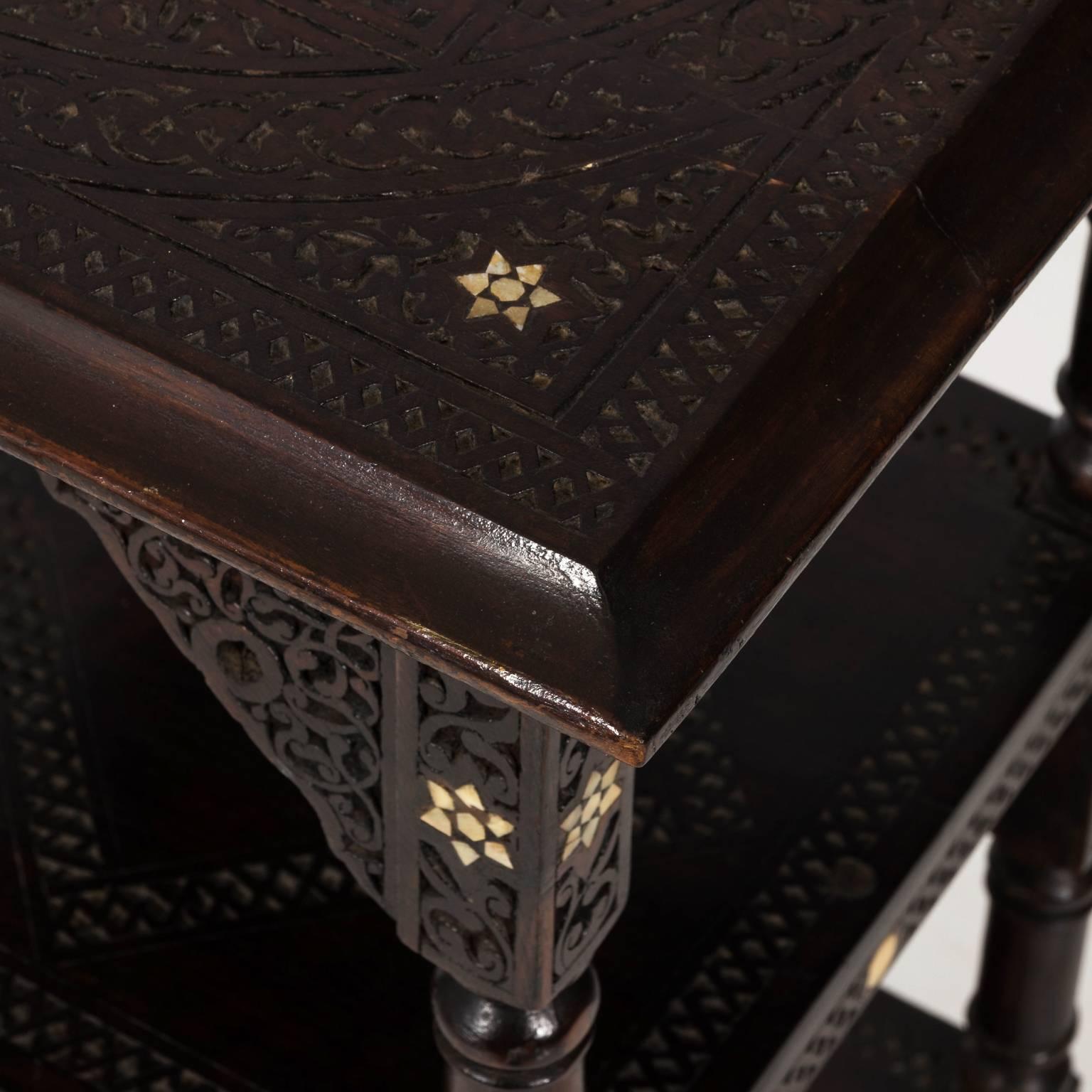 Syrian Mother-of-Pearl Inlay Side Table 7
