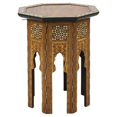 Antique Syrian Octagonal Table, 19th Century
