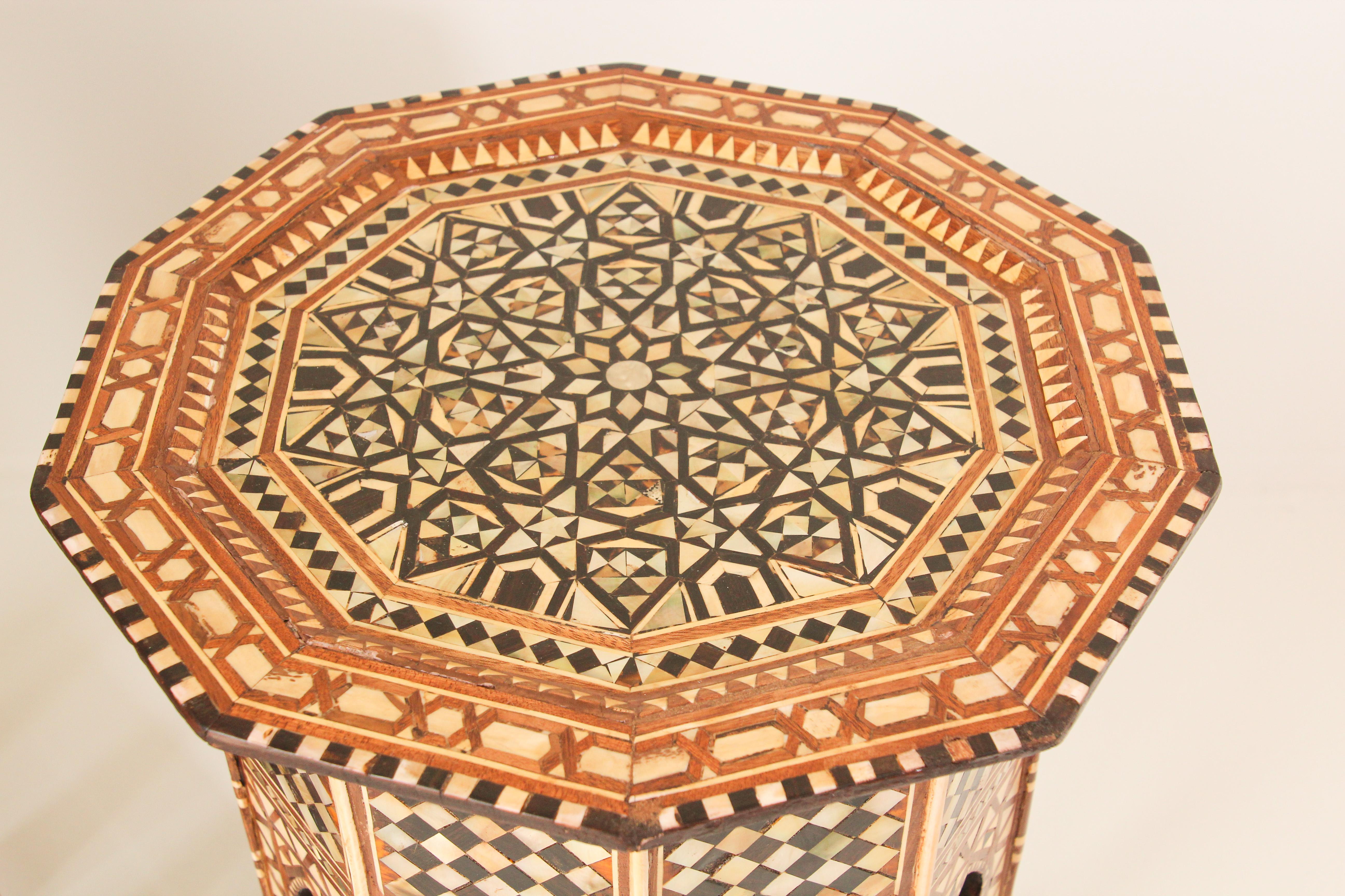 Syrian Octagonal tables Inlaid with Mother-of-Pearl 10