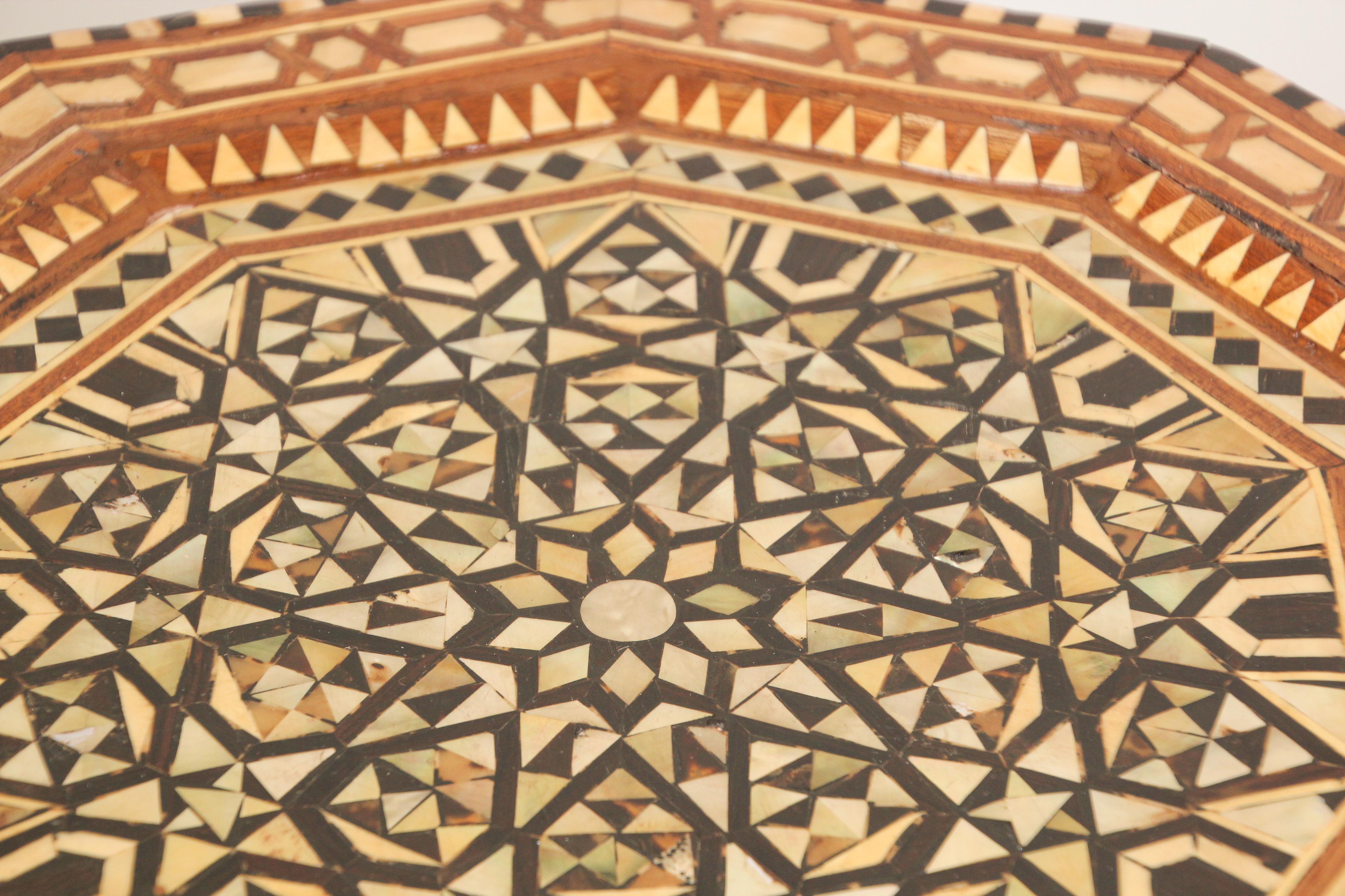Syrian Octagonal tables Inlaid with Mother-of-Pearl 11
