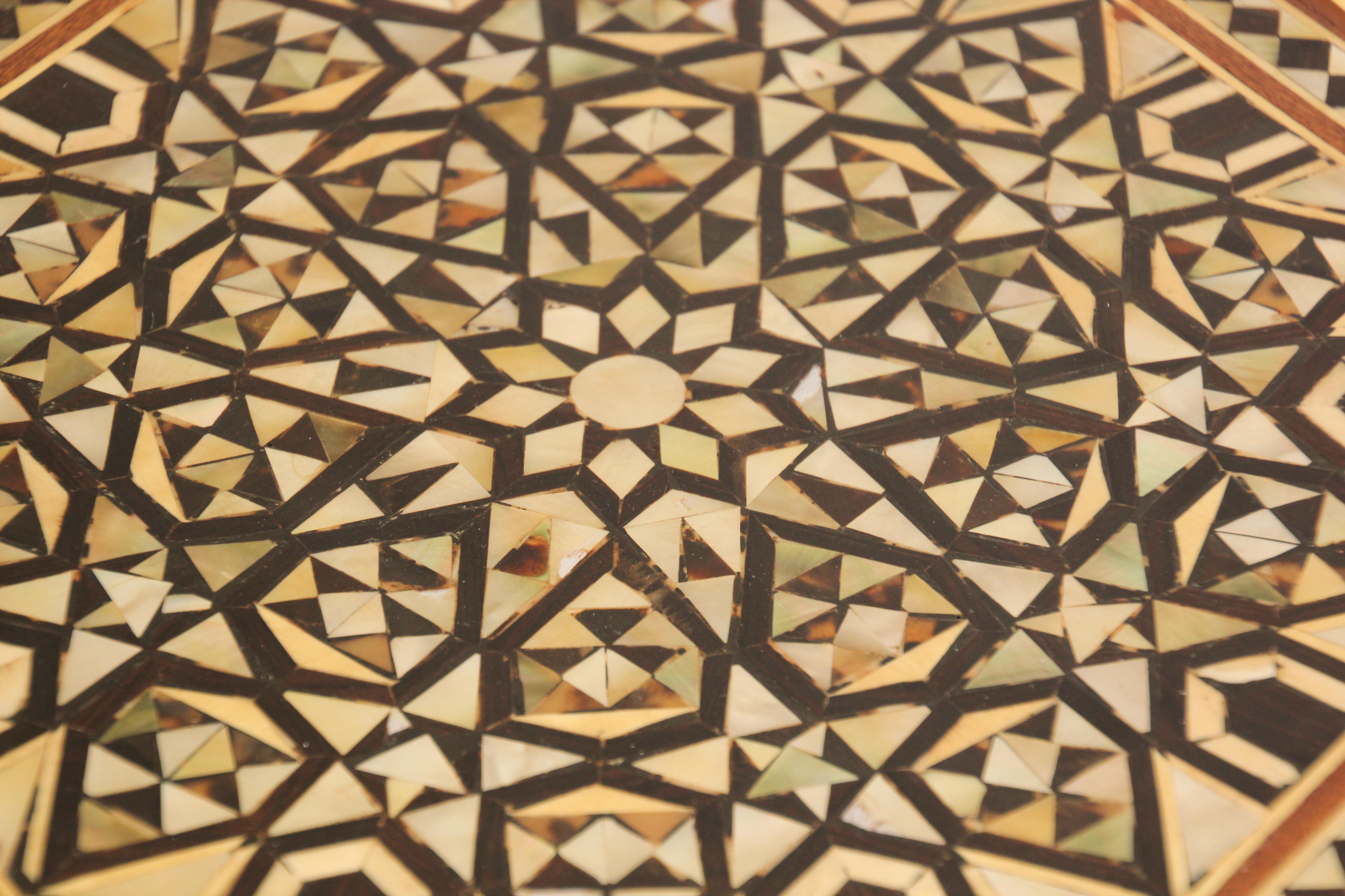 Syrian Octagonal tables Inlaid with Mother-of-Pearl 12