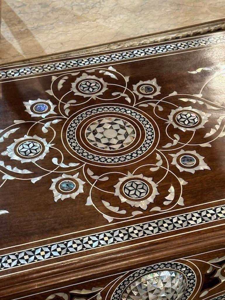 Mid-20th Century Syrian Pearl Inlaid Console For Sale