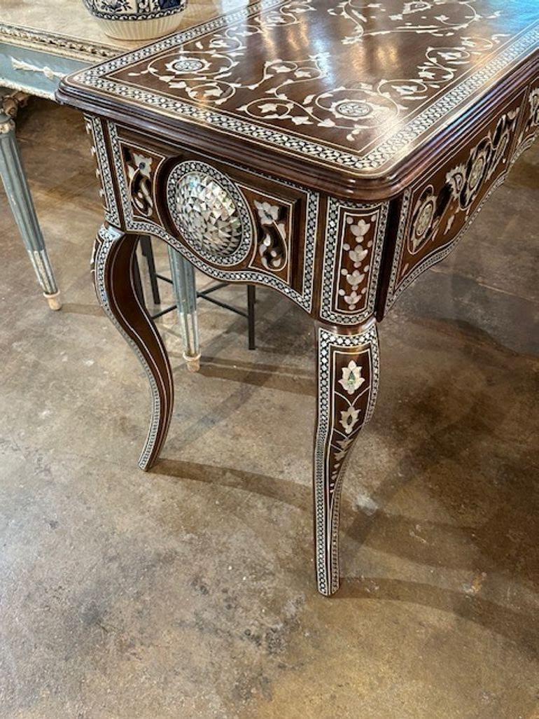 Syrian Pearl Inlaid Console For Sale 1