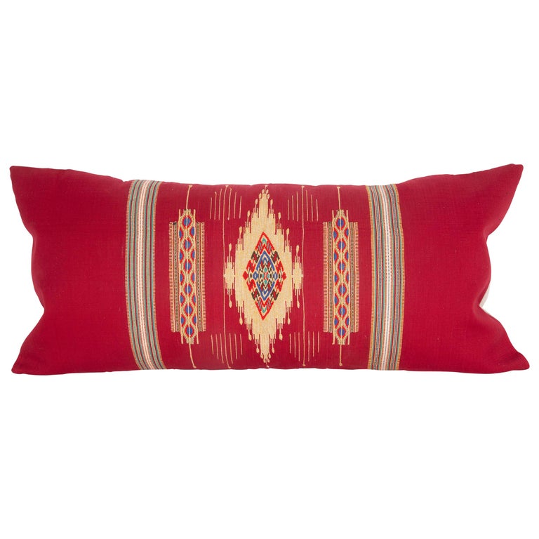 Syrian Pillow Case Fashioned from a Tapestry Weave Pillow Top Early 20th Century For Sale