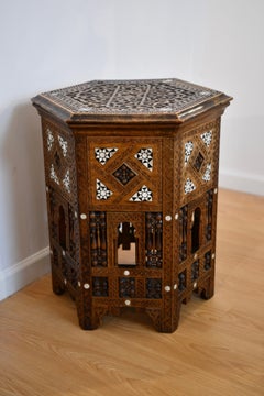 Syrian Tabouret with Mother of Pearl