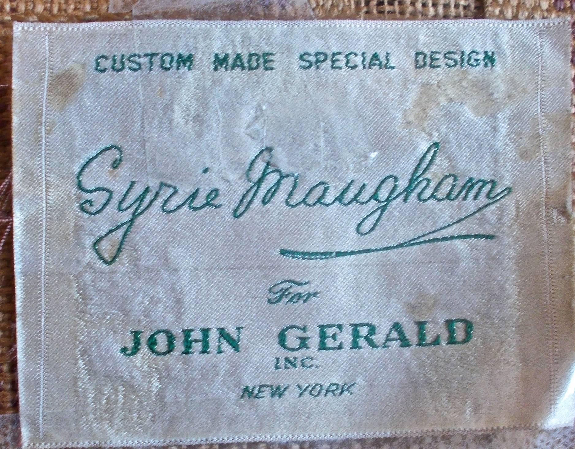 Syrie Maugham for John Gerald Upholstered Louis XV style Foot Stool In Good Condition In Sharon, CT