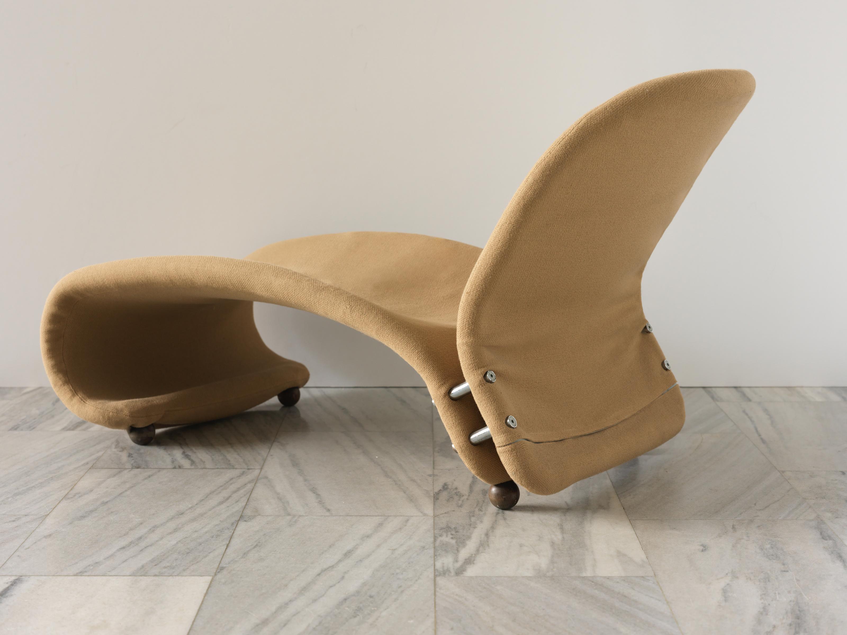 Space Age La chaise longue System 1-2-3 è stata disegnata da Verner Panton, produttore Fritz Hansen. in vendita