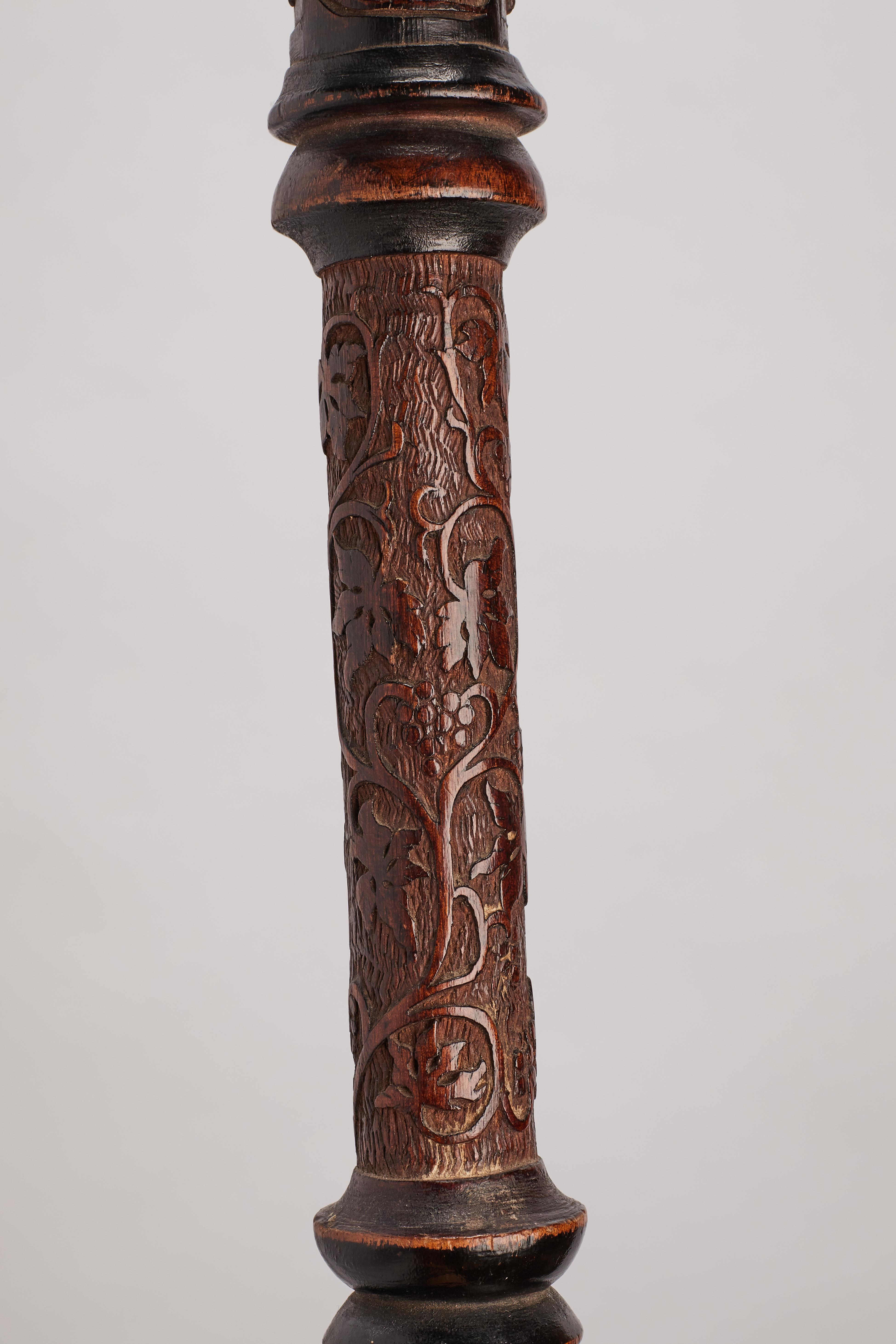 Iron System Folk Art Walking Stick, France, 1880