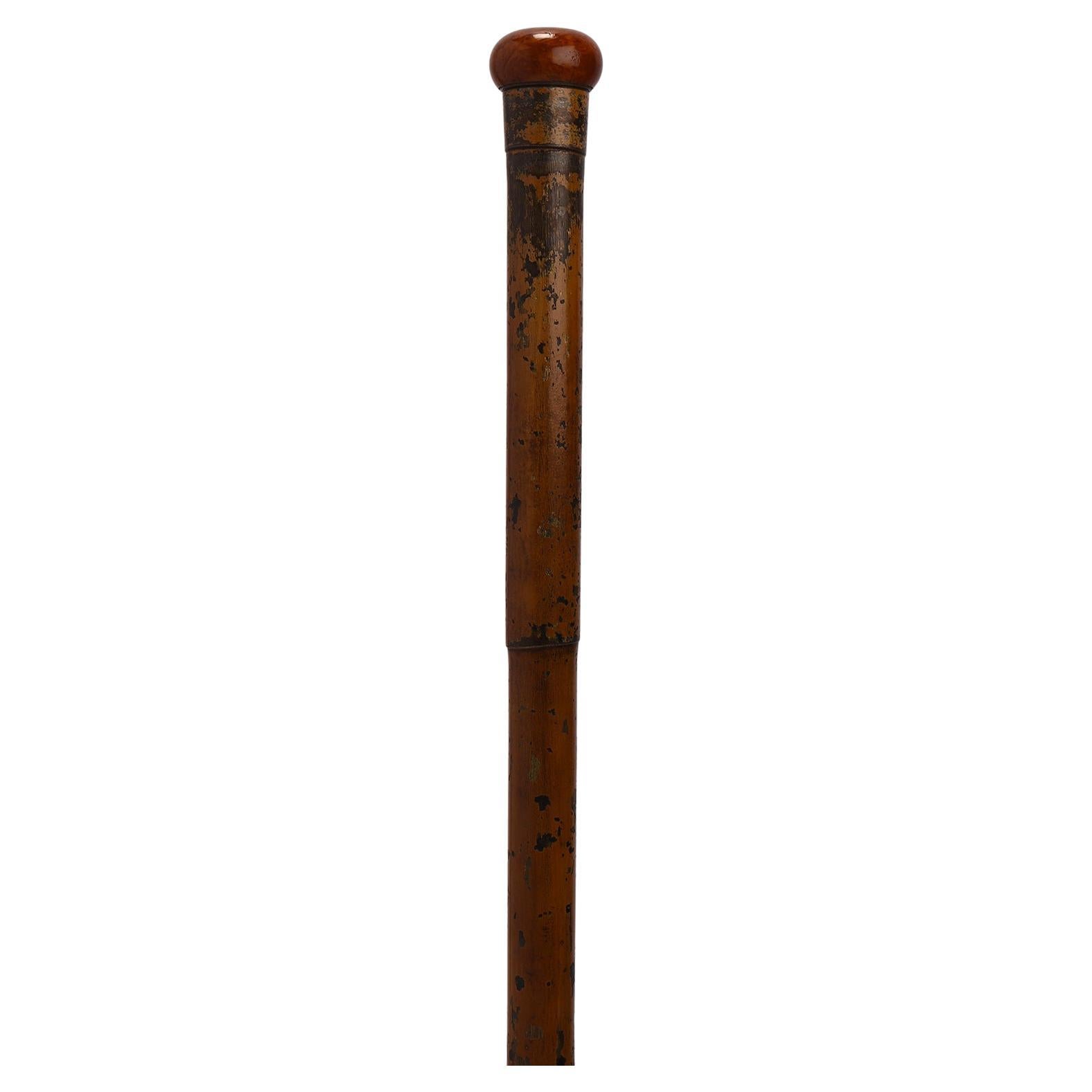 System walking stick, a telescope, England 1880. 