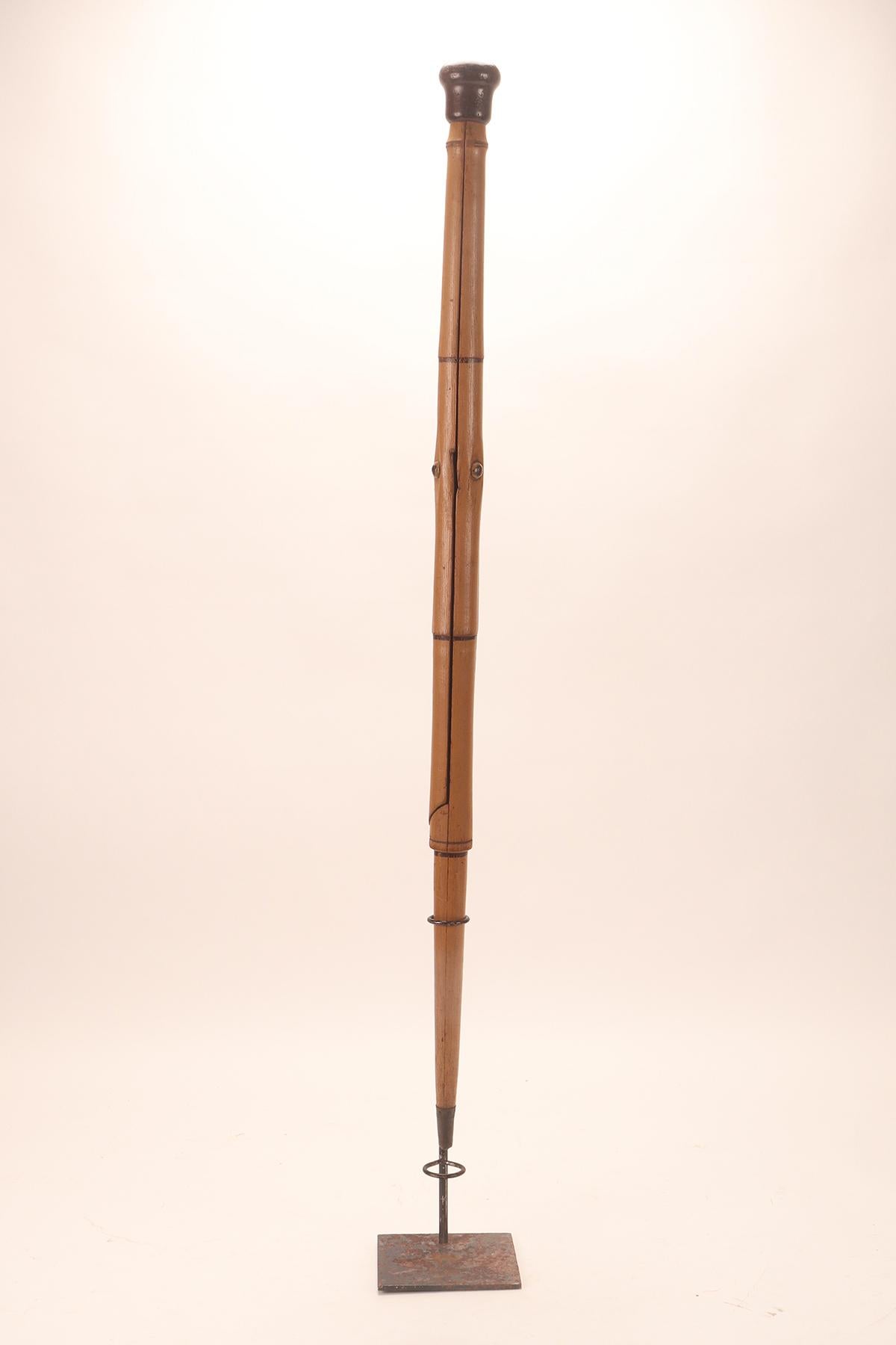 French System walking stick, fisherman’s seat, France 1900. For Sale