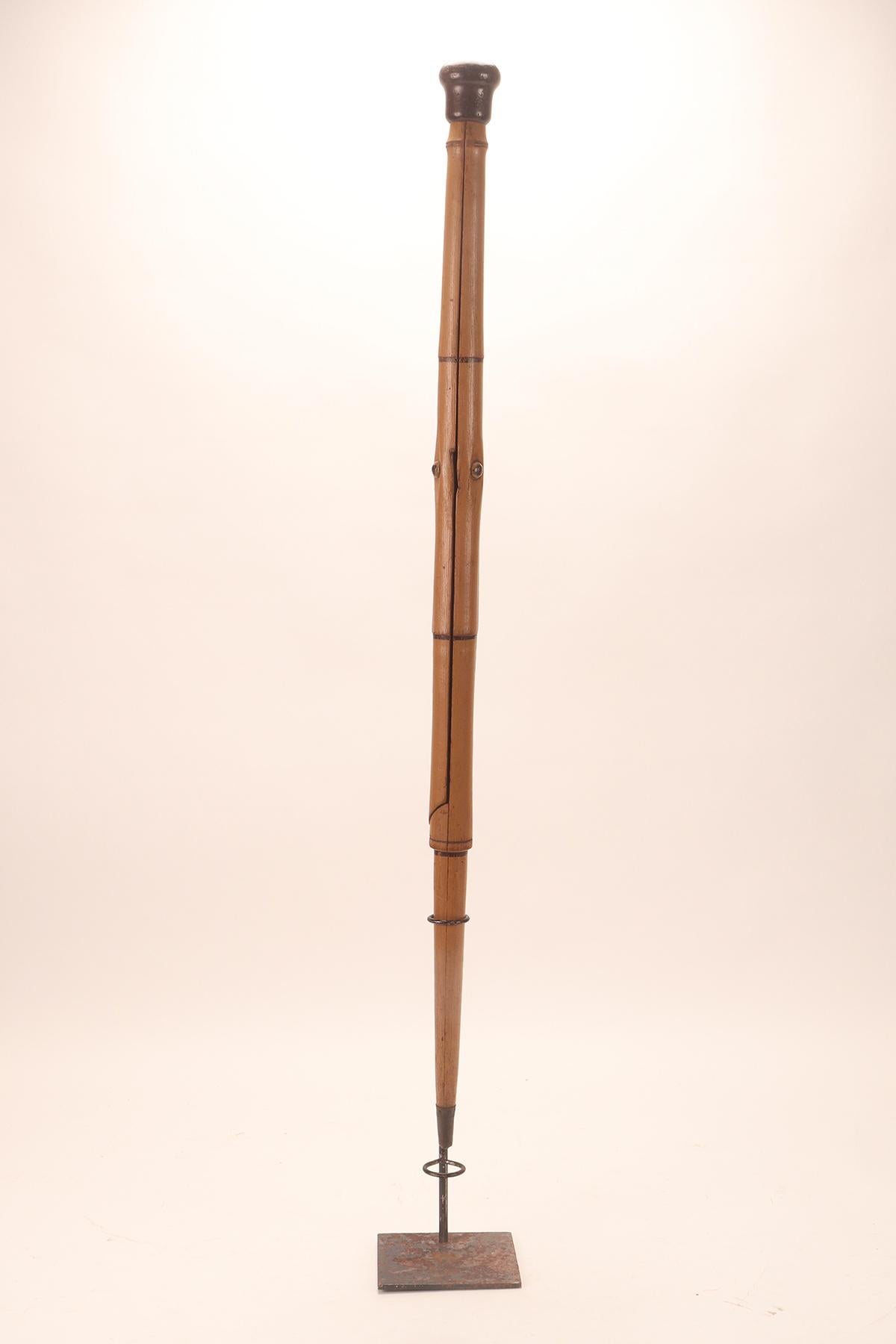 French System walking stick, fisherman’s seat, France 1900.  For Sale