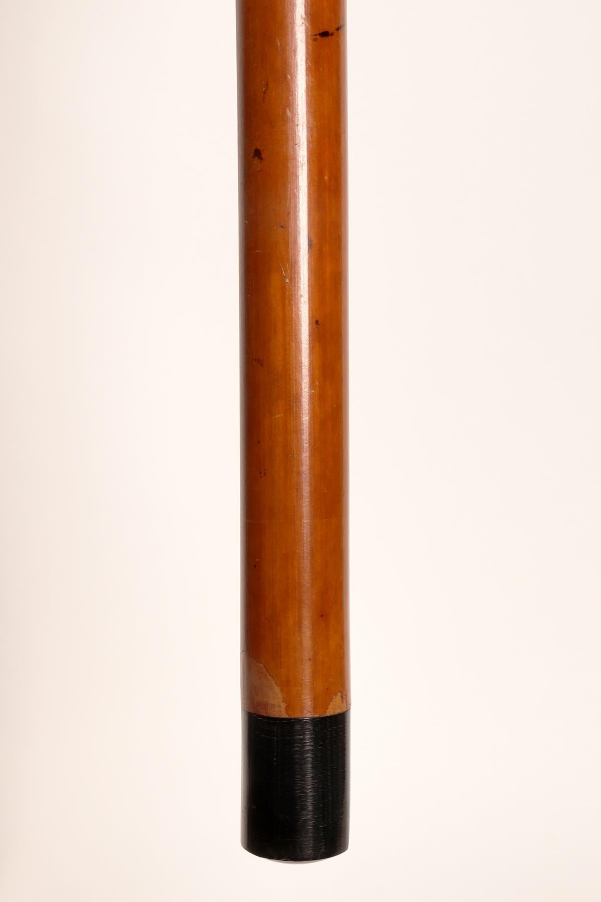 System walking stick, matches candle holder, France 1900.  For Sale 4