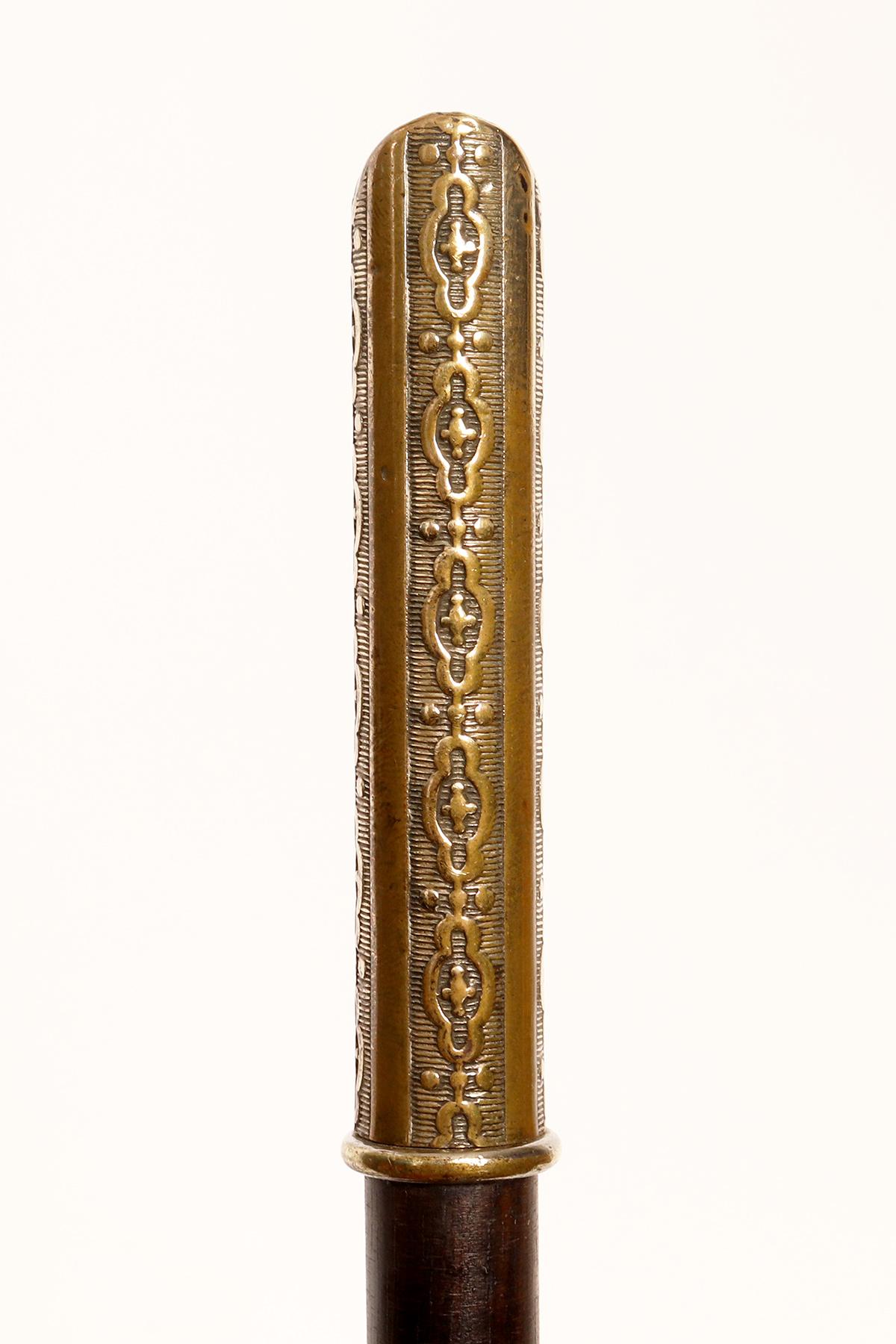 19th Century System walking stick, matches holder, Italy 1880.  For Sale
