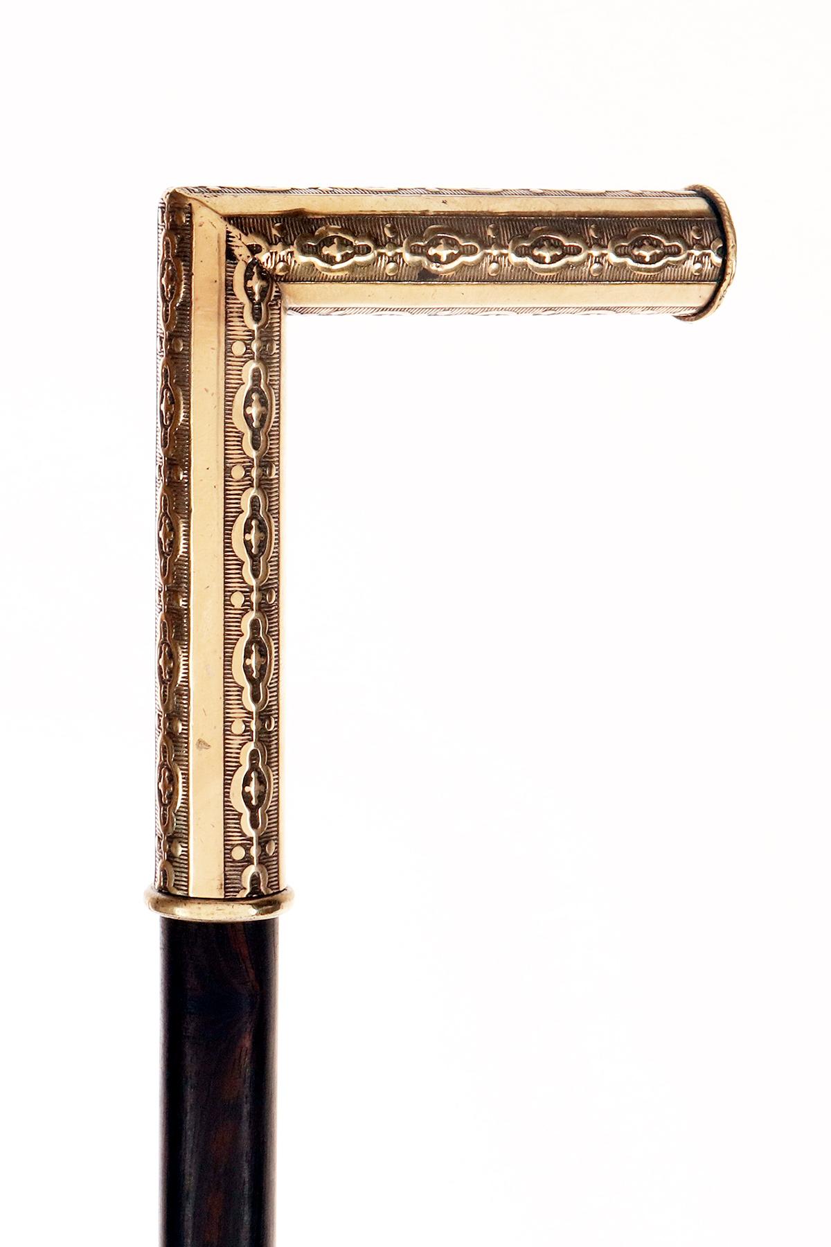 System walking stick, matches holder, Italy 1880. For Sale 1