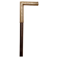 Antique System walking stick, matches holder, Italy 1880. 