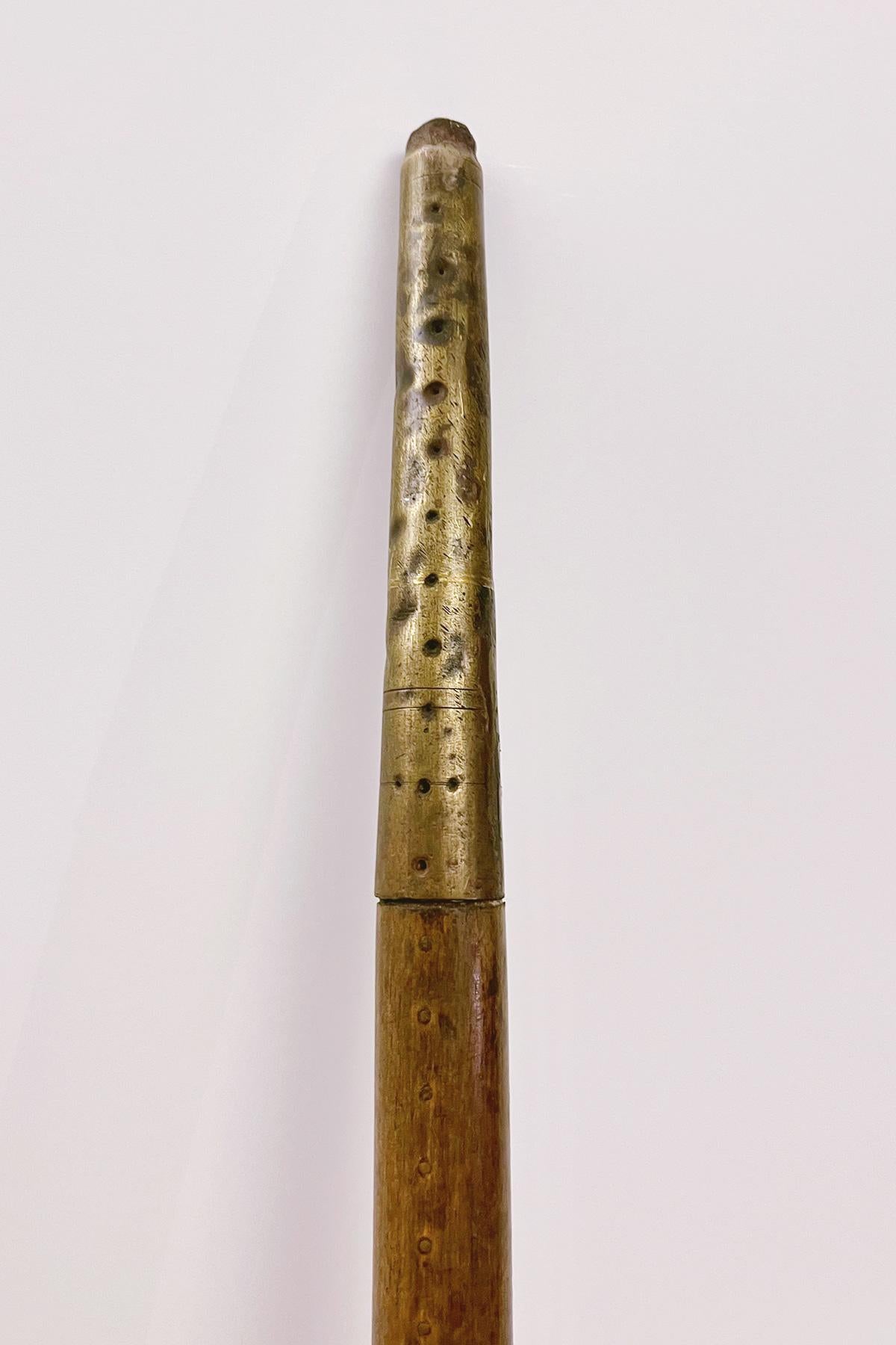 System  walking stick with grain measuring the function, France 1820.  For Sale 2