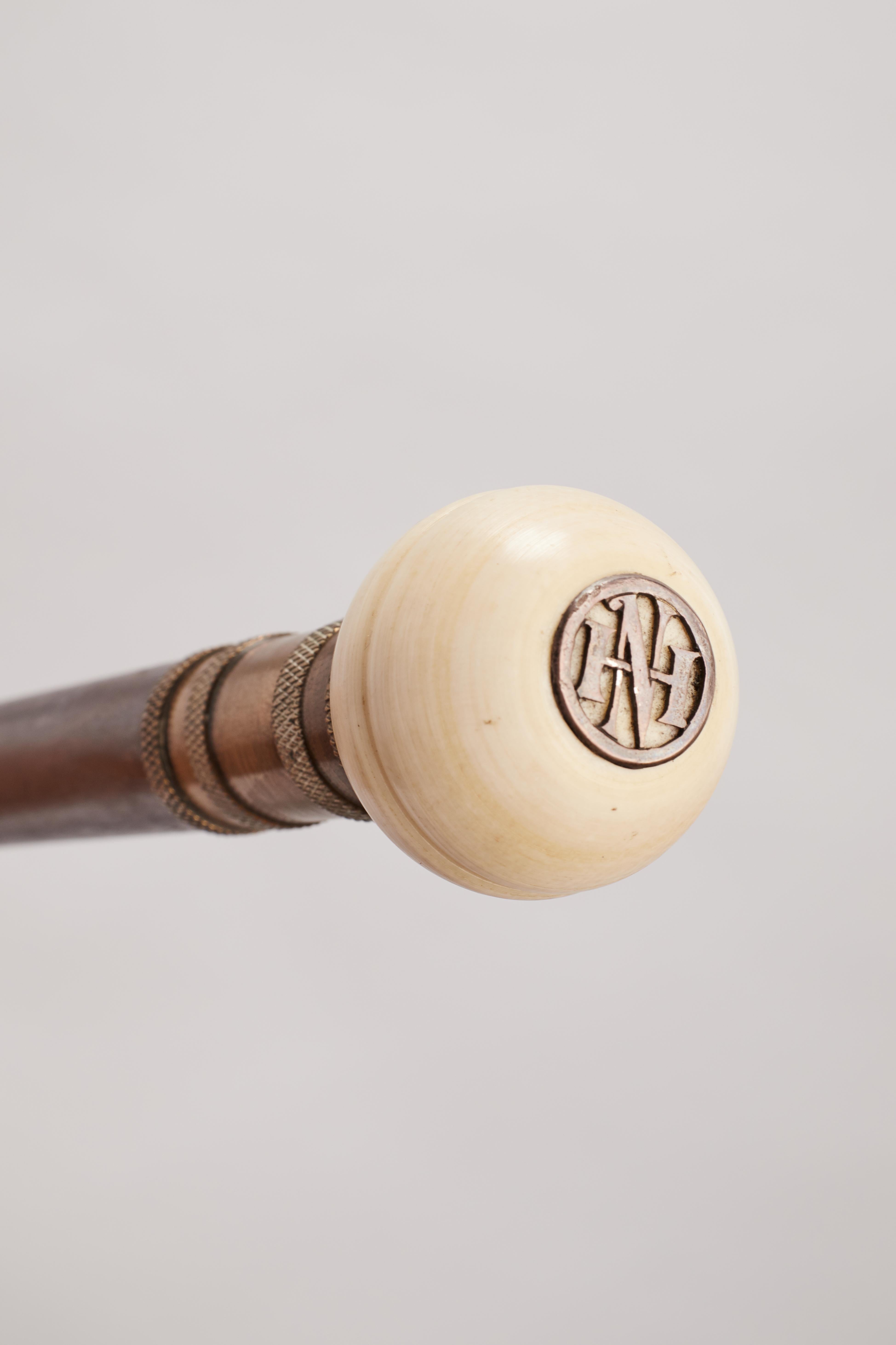 System walking stick mit leichterer Funktion, Frankreich 1890. (Französisch) im Angebot