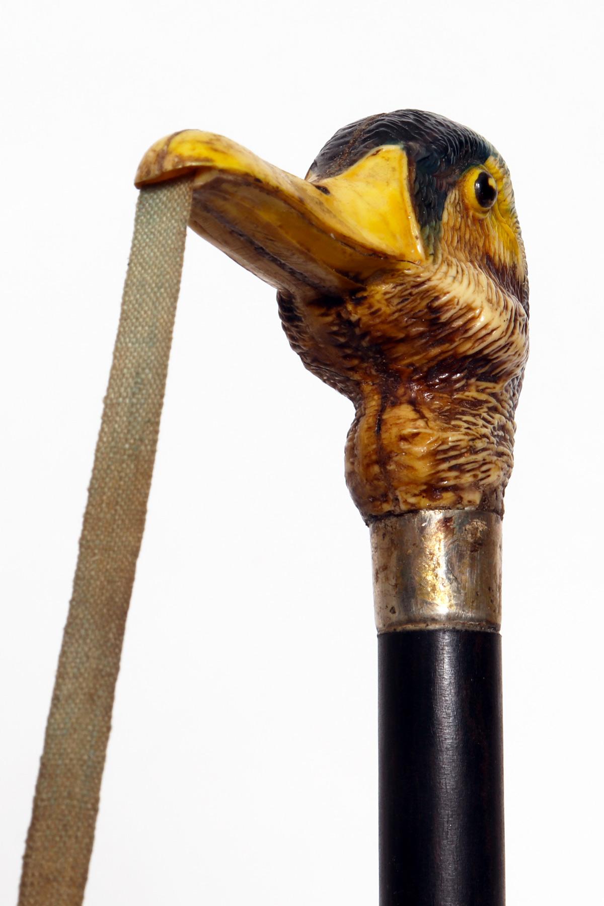 Silver System Walking Stick with Measuring Fonction, Austria, 1930