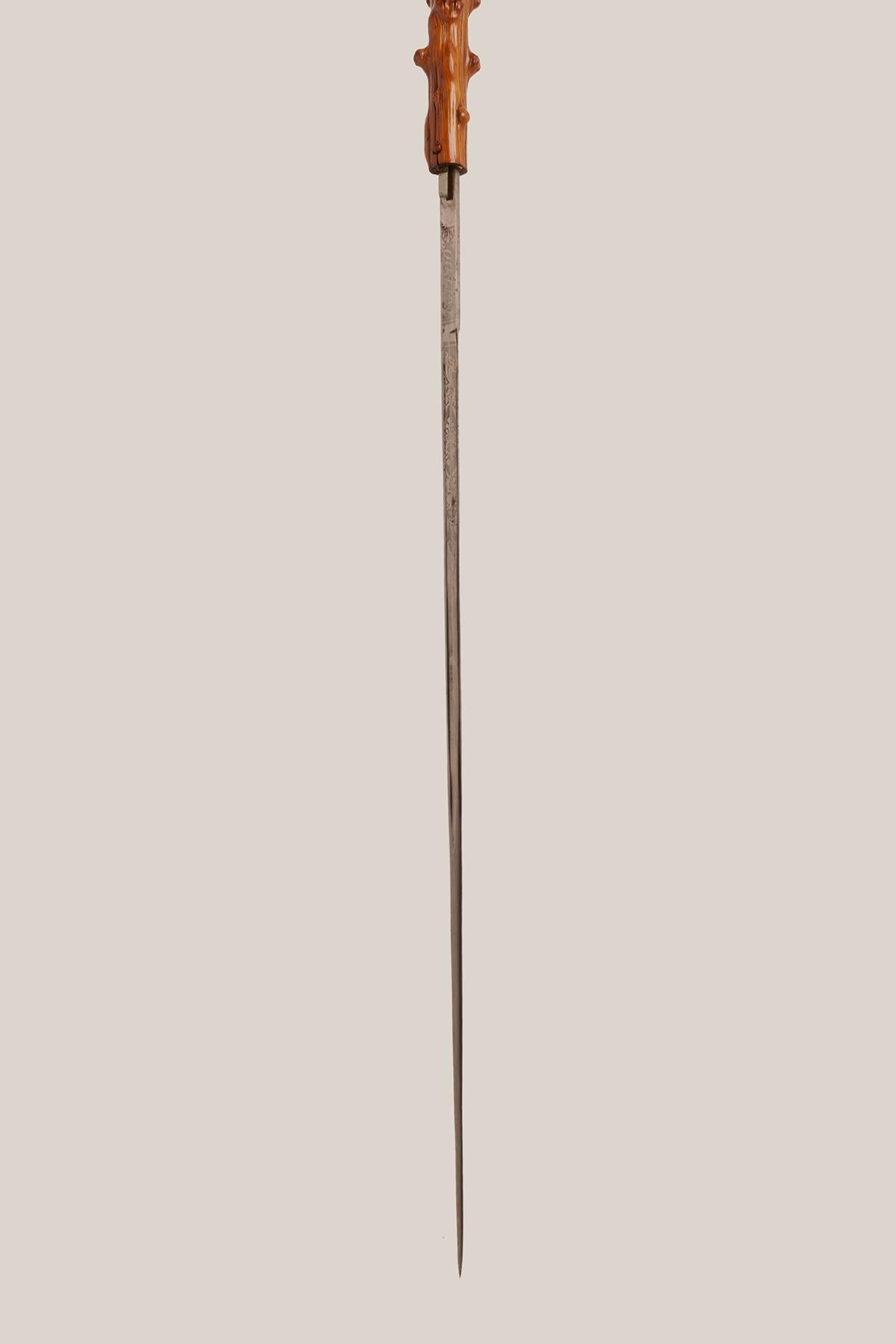 Sistema  bastone da passeggio con spada con lama Toledo, Germania 1890. 3