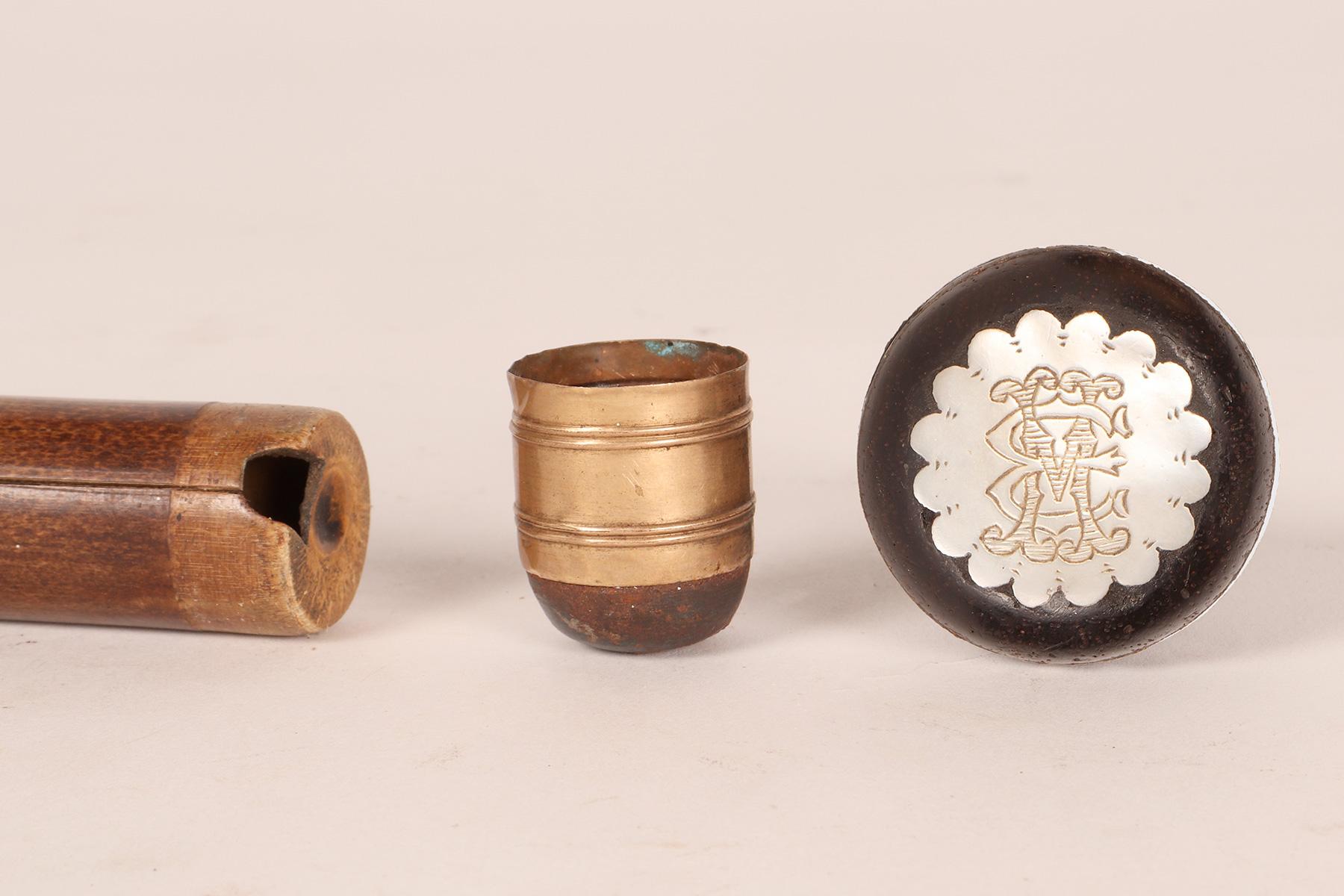 System walking stick with the function of a musical instrument. France 1890. For Sale 5