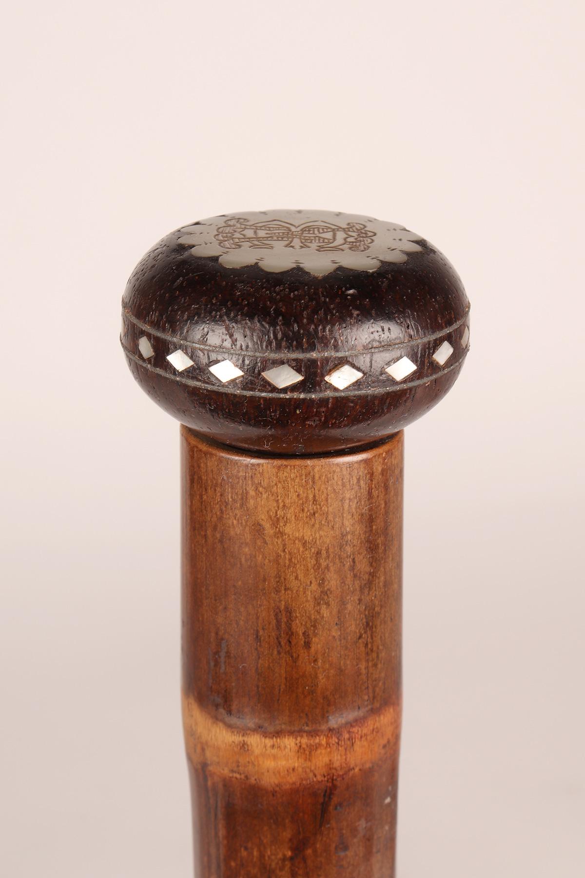 System walking stick with the function of a musical instrument. France 1890. For Sale 8
