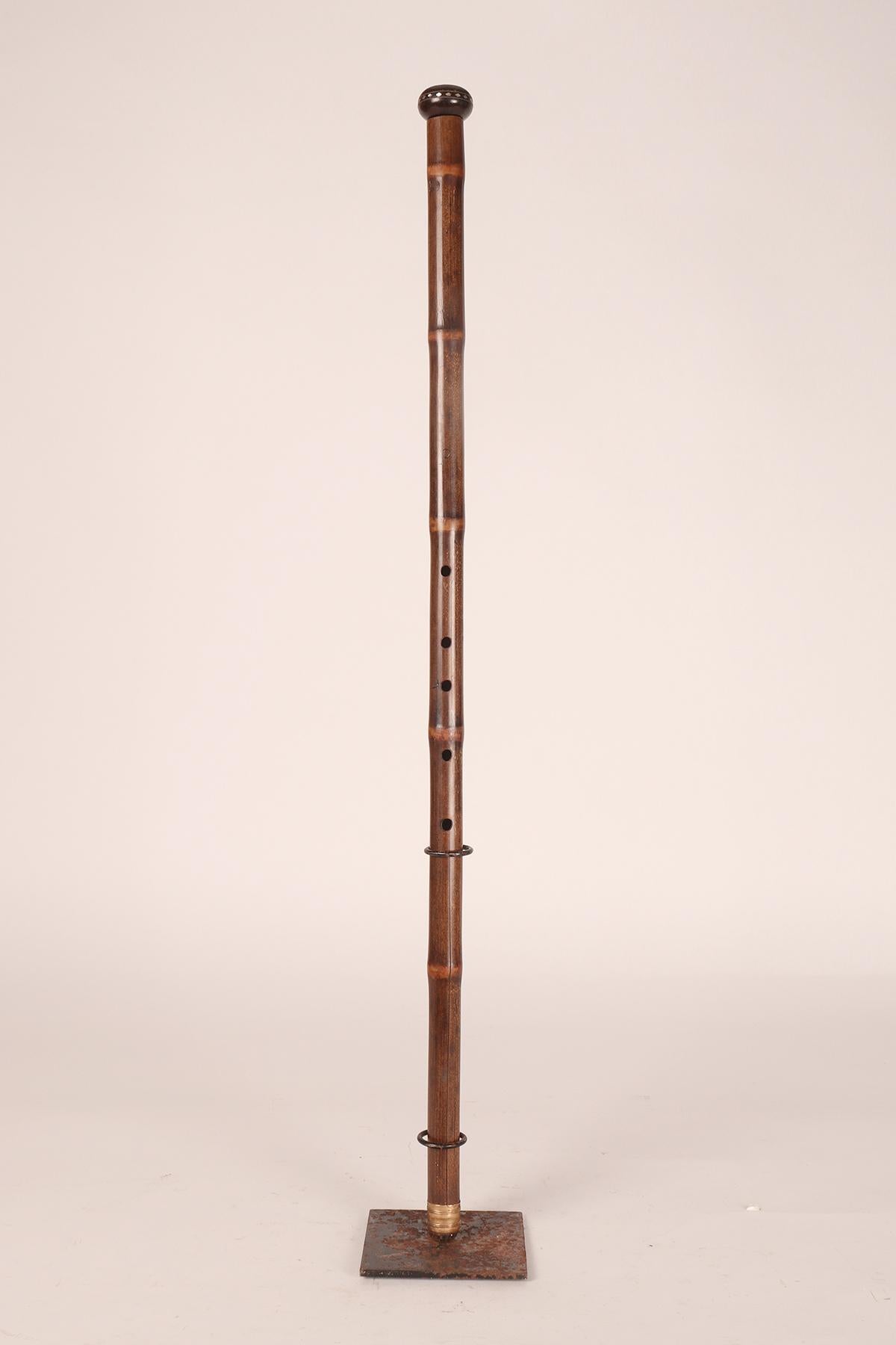 French System walking stick with the function of a musical instrument. France 1890.  For Sale