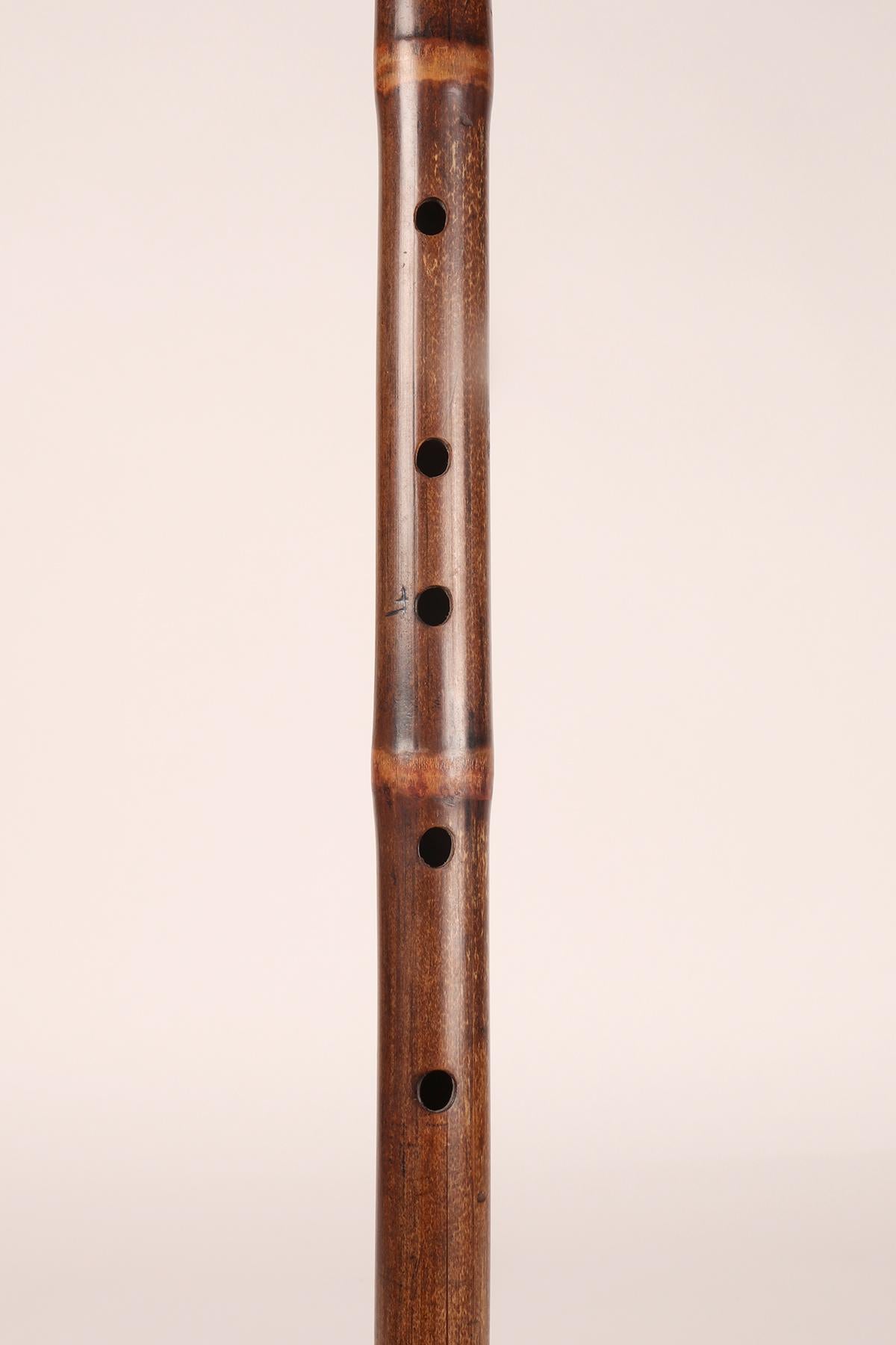 System walking stick with the function of a musical instrument. France 1890. In Good Condition For Sale In Milan, IT