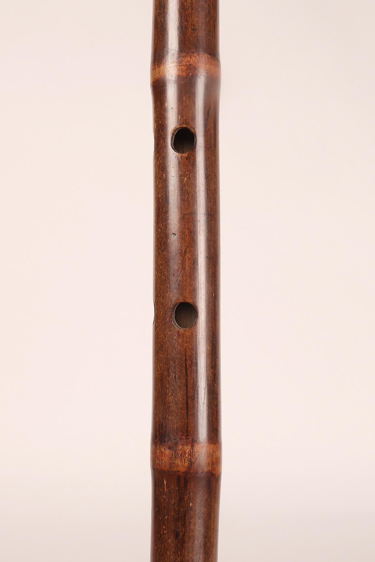 19th Century System walking stick with the function of a musical instrument. France 1890. For Sale