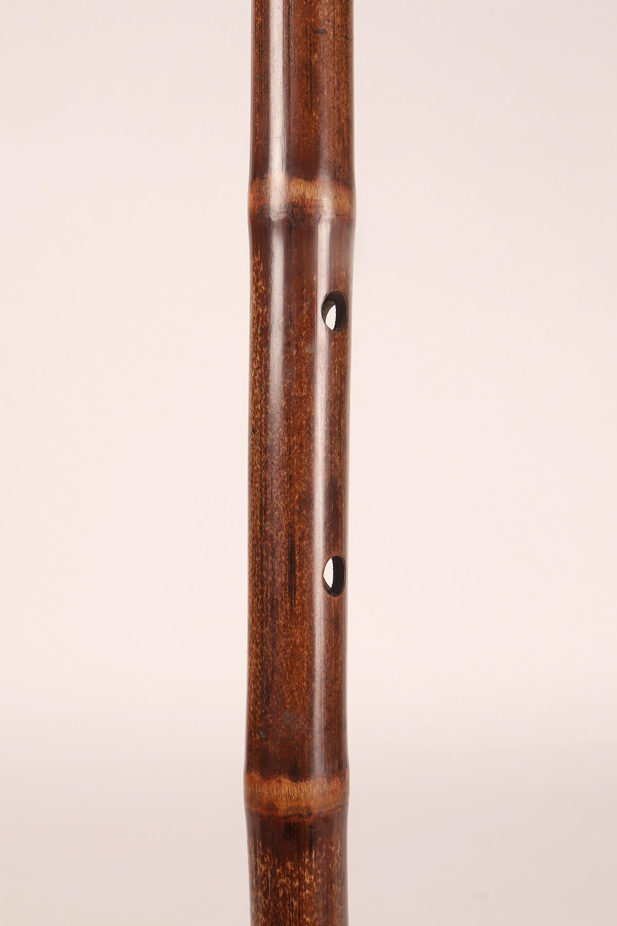 Brass System walking stick with the function of a musical instrument. France 1890. For Sale