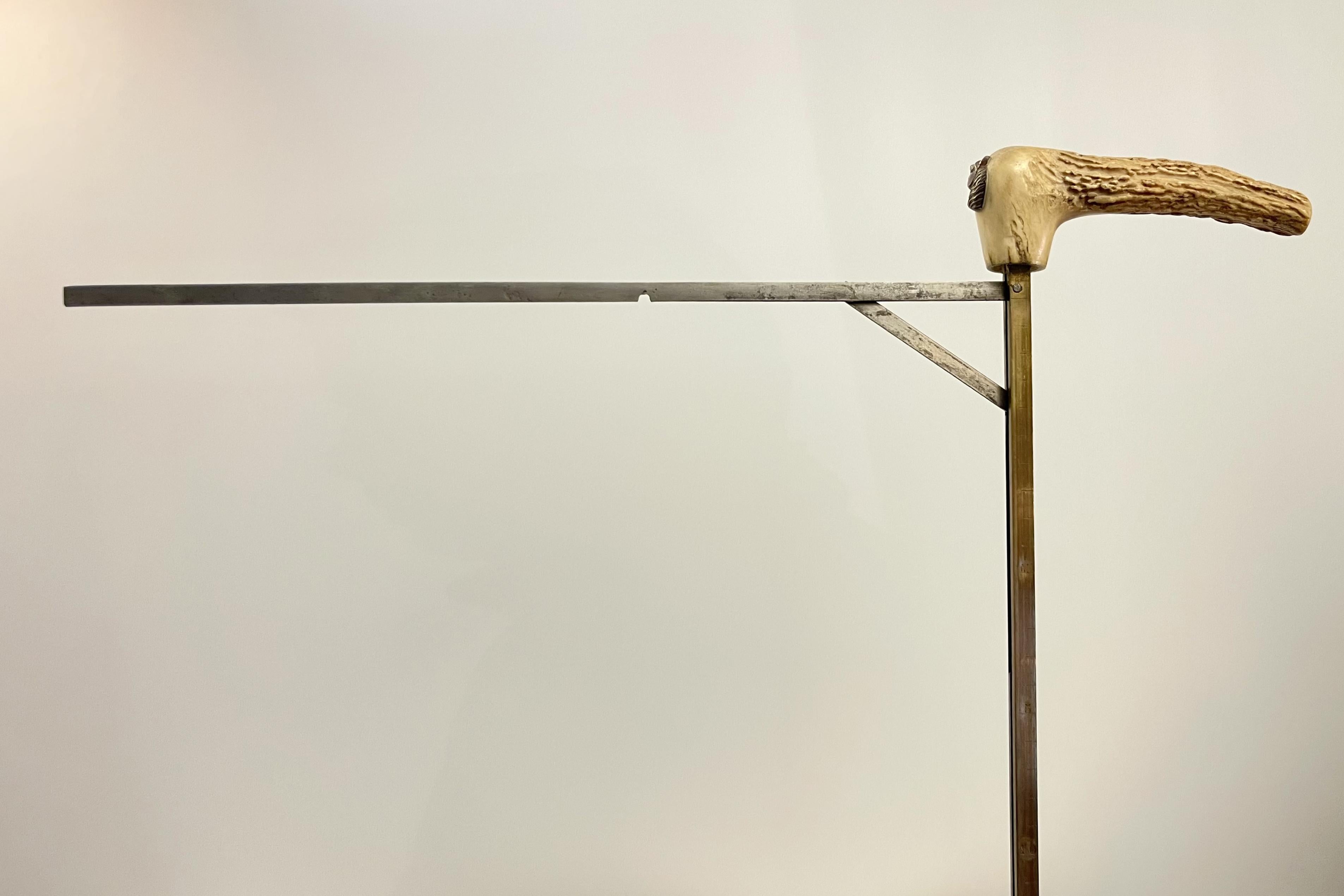 System walking stick with the function of measuring device, France 1890. For Sale 6
