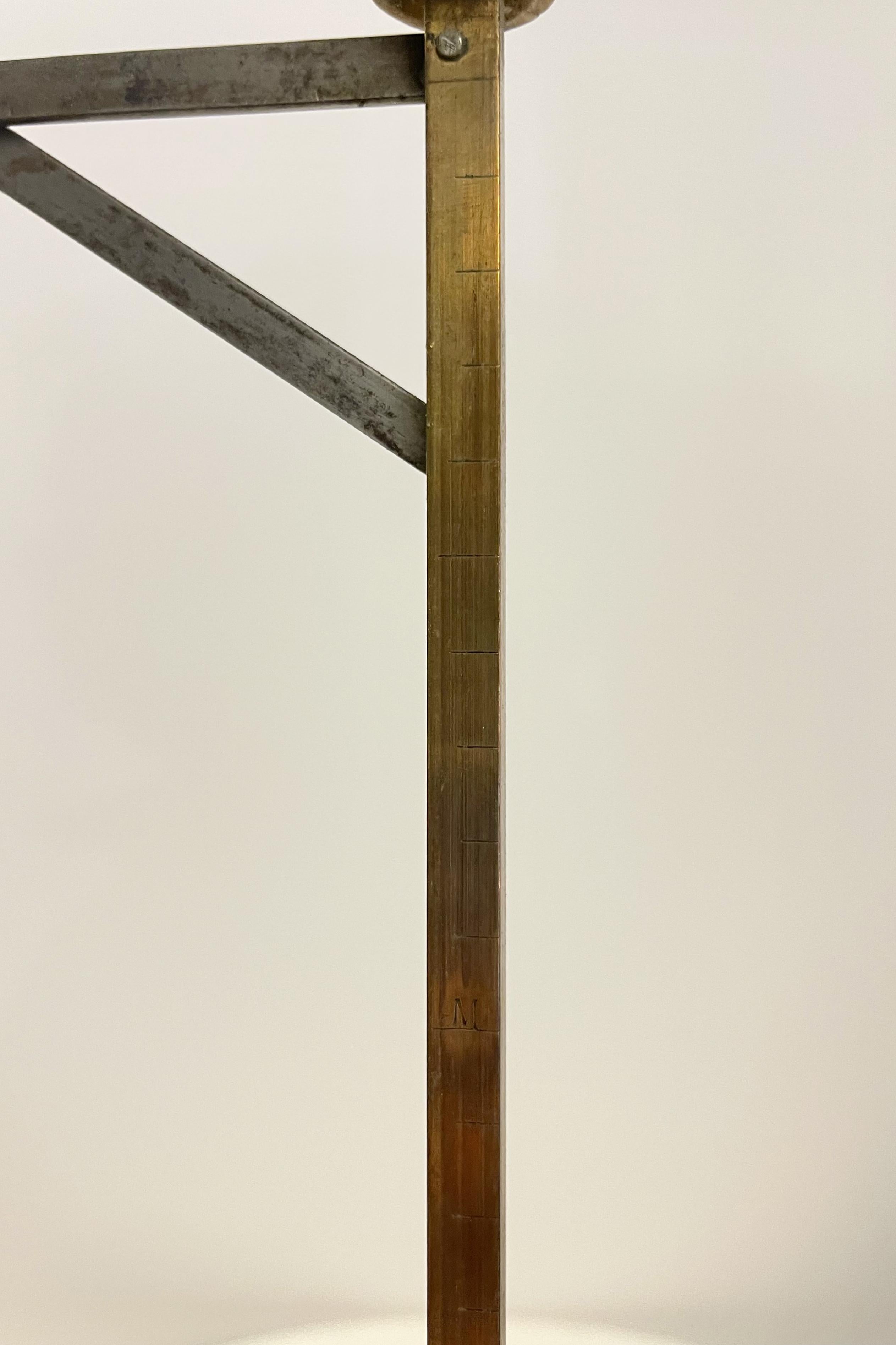 System walking stick with the function of measuring device, France 1890. For Sale 8