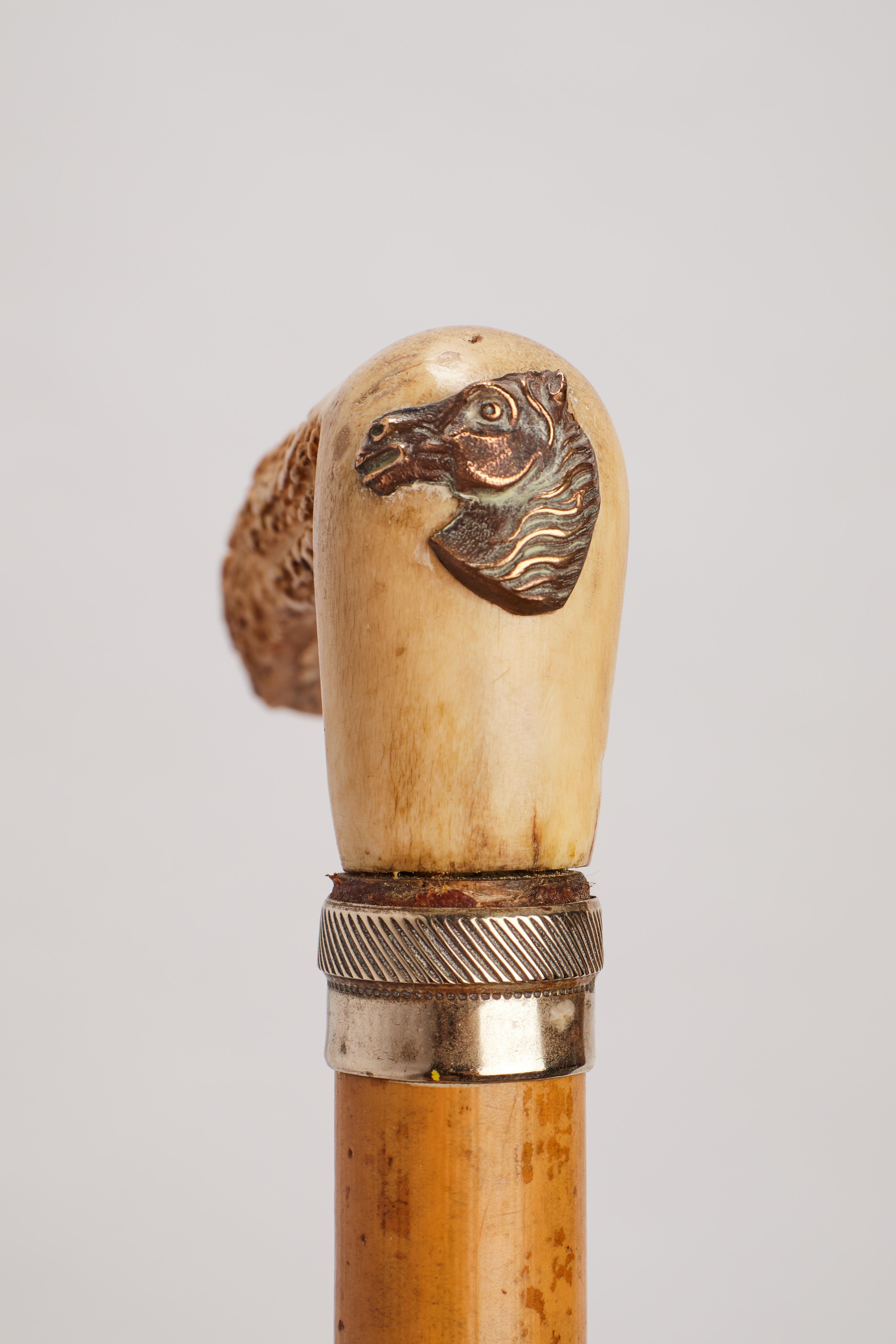 19th Century System walking stick with the function of measuring device, France 1890. For Sale