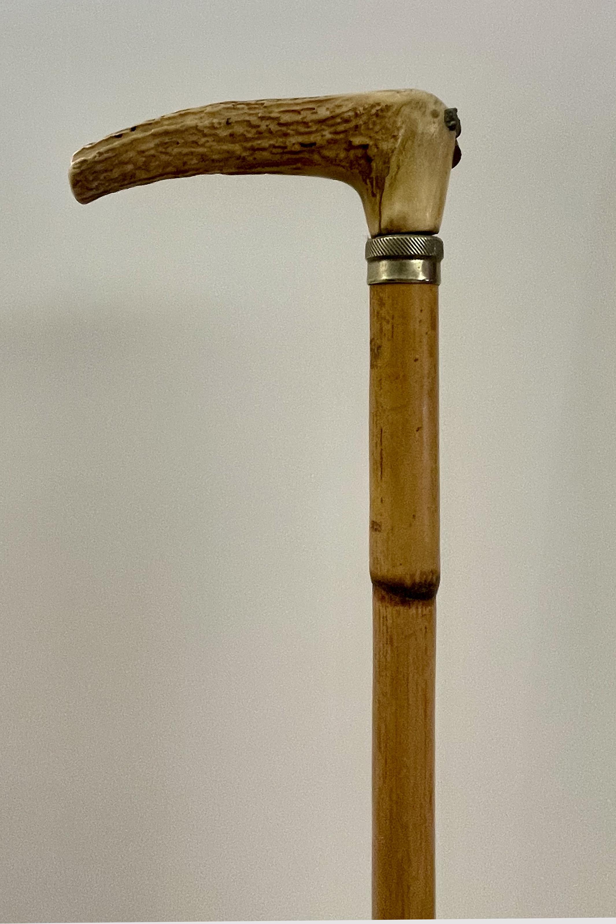 System walking stick with the function of measuring device, France 1890.  For Sale 3
