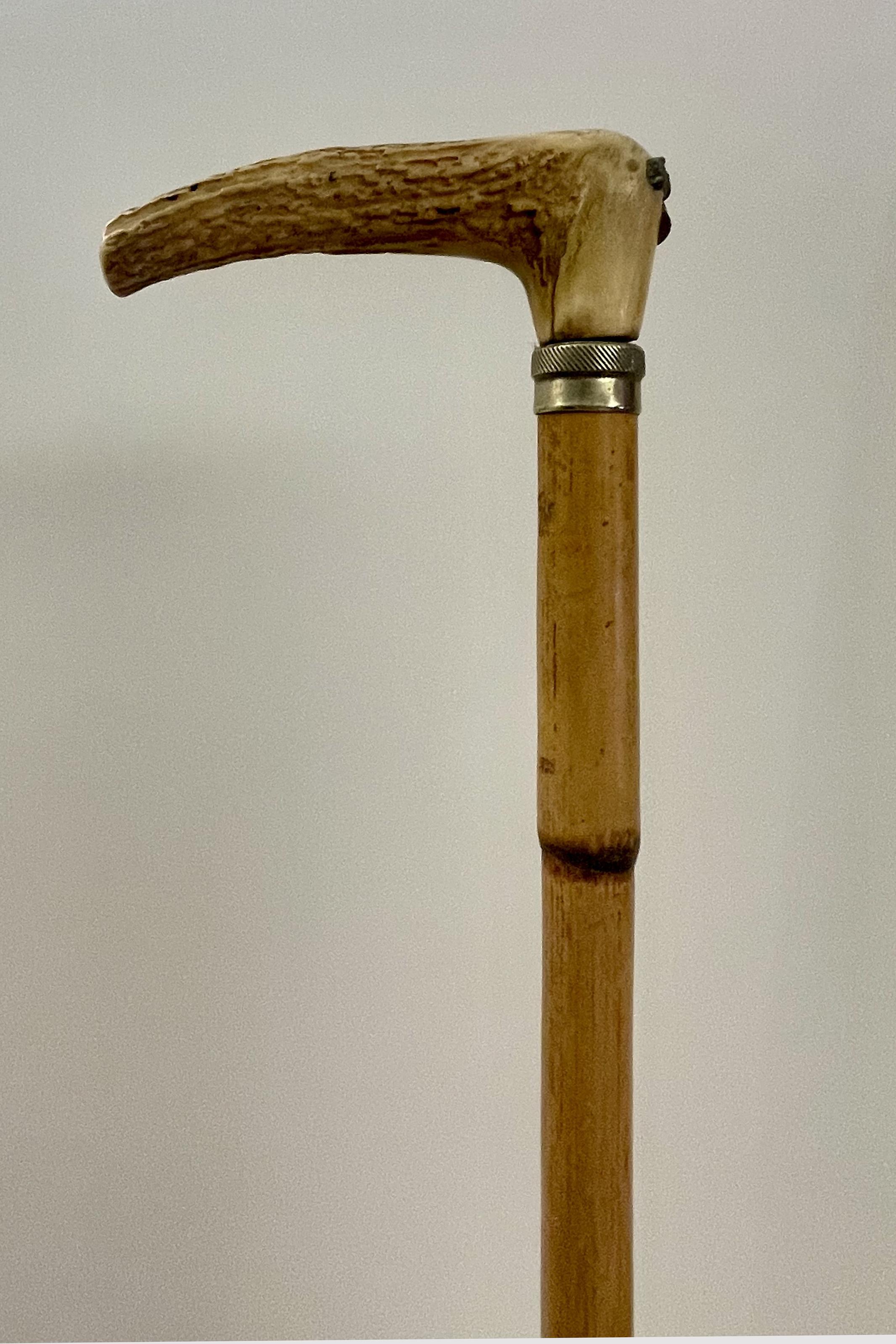 System walking stick with the function of measuring device, France 1890. For Sale 3