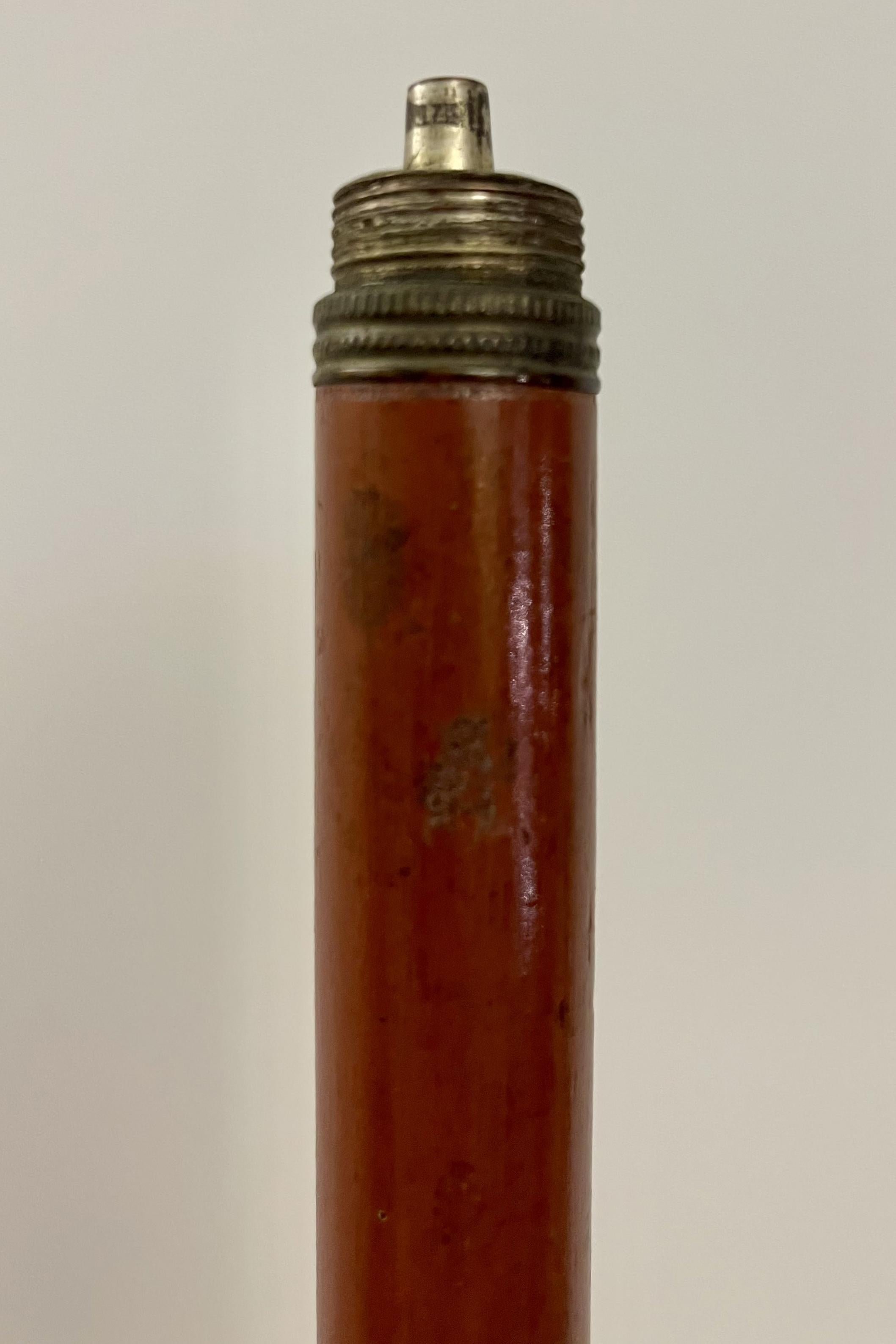 System walking stick with the function of smoking pipe, France 1900. For Sale 7