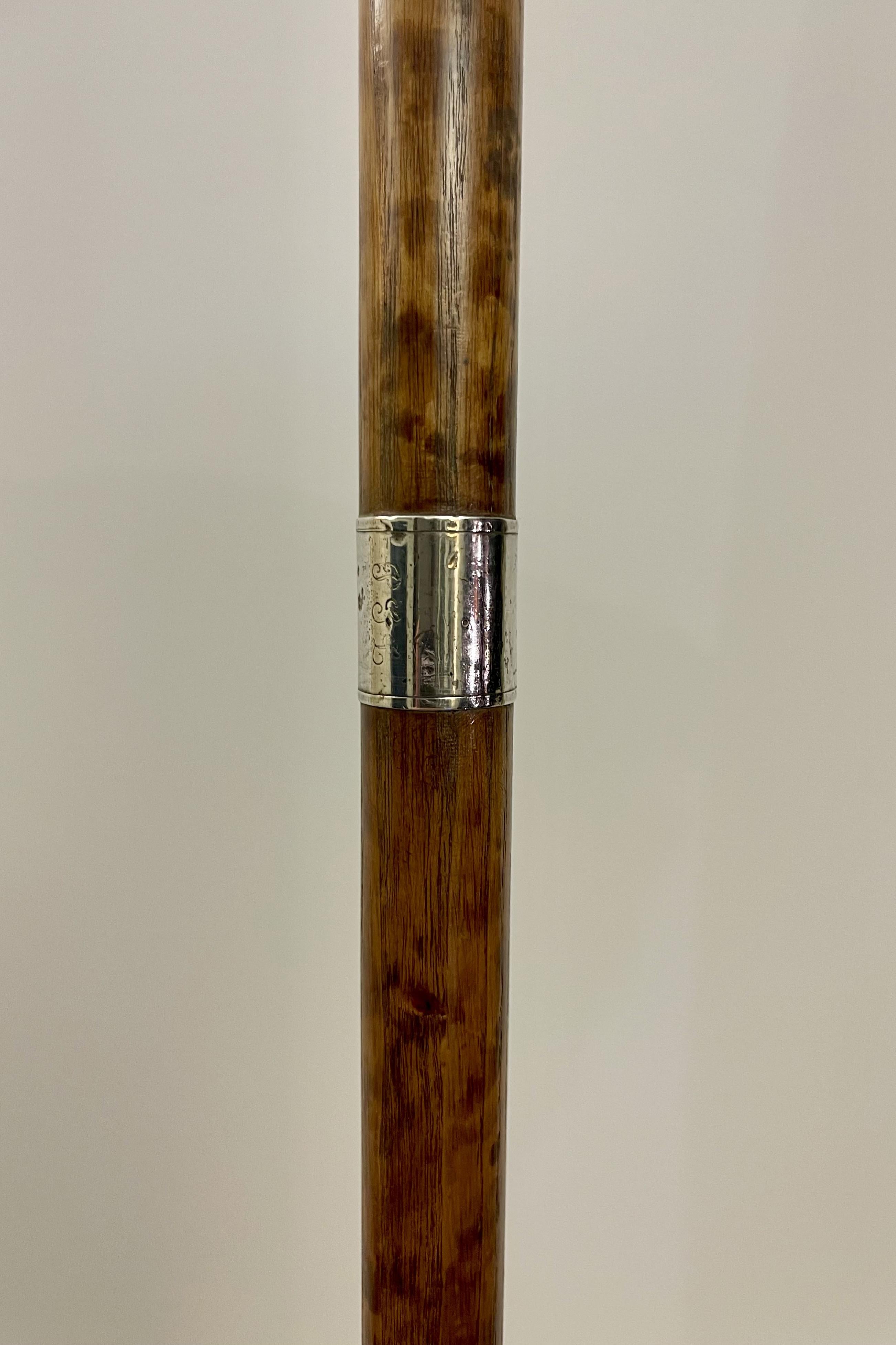 System walking stick with thimble holder function, USA 1900.  For Sale 5