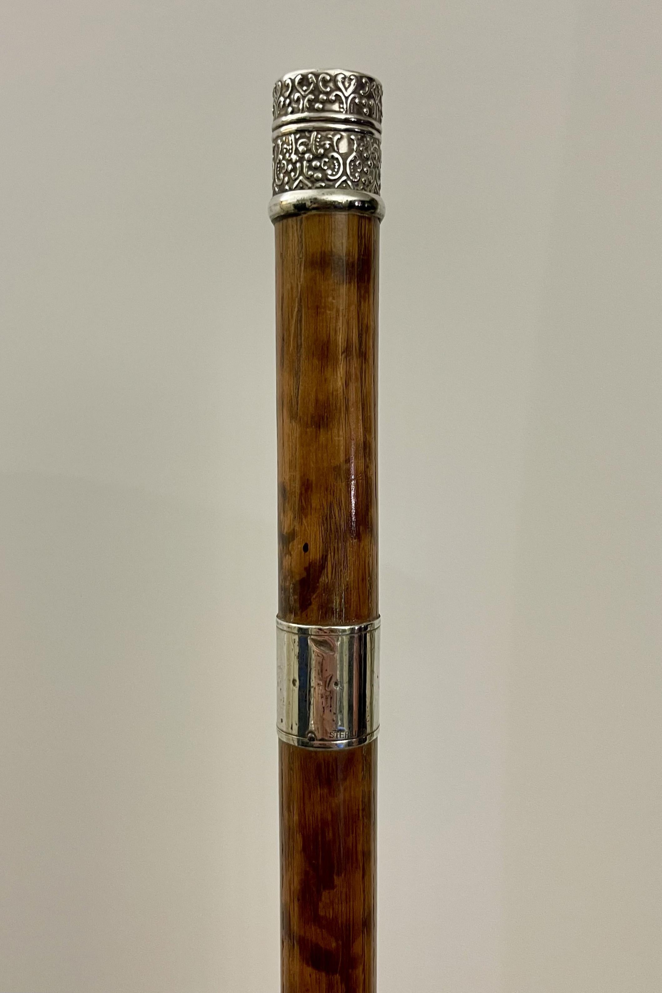 System walking stick with thimble holder function, USA 1900.  For Sale 7