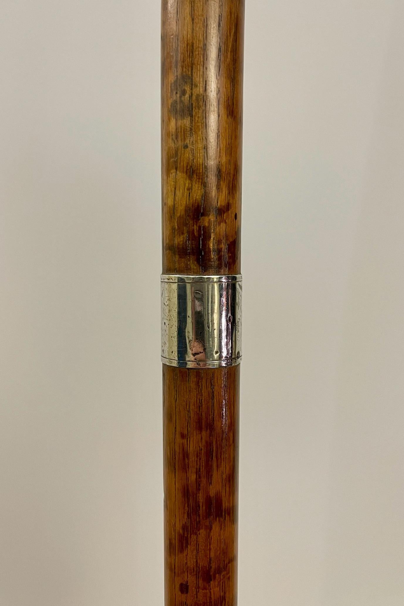 System walking stick with thimble holder function, USA 1900.  For Sale 2