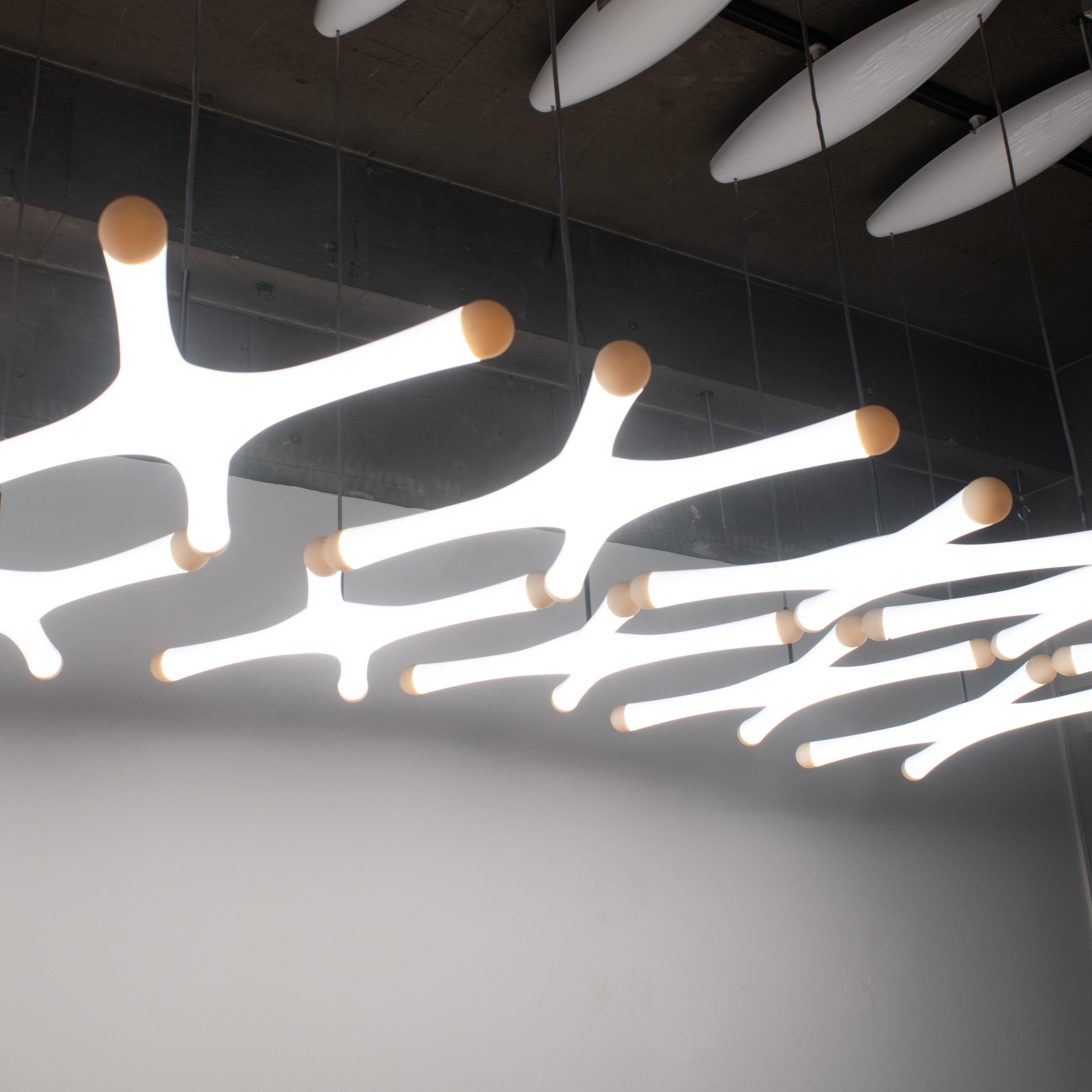 Lampe à suspension System X Ross Lovegrove style Y2K design ère spatiale en vente 2