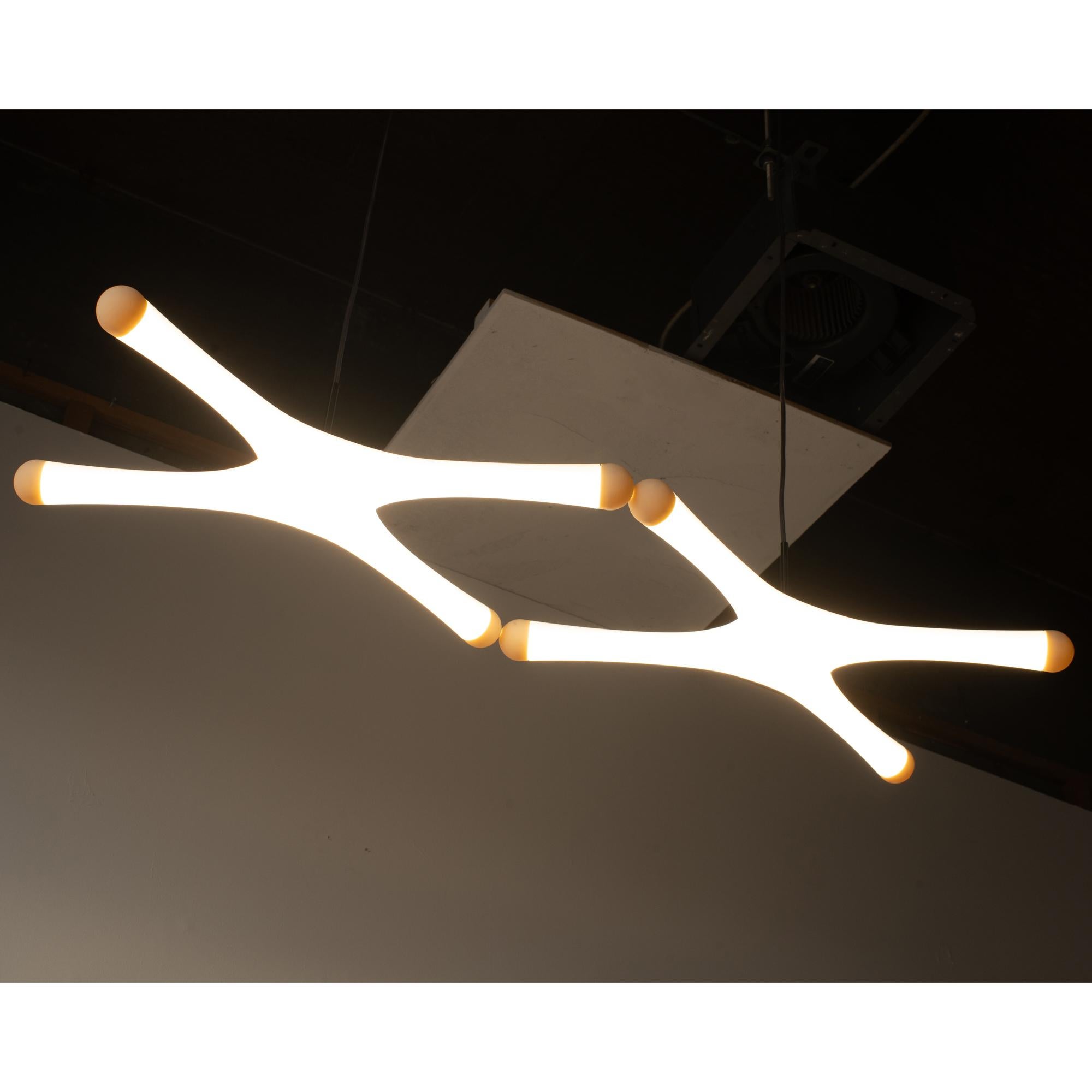 Ère spatiale Lampe à suspension System X Ross Lovegrove style Y2K design ère spatiale en vente