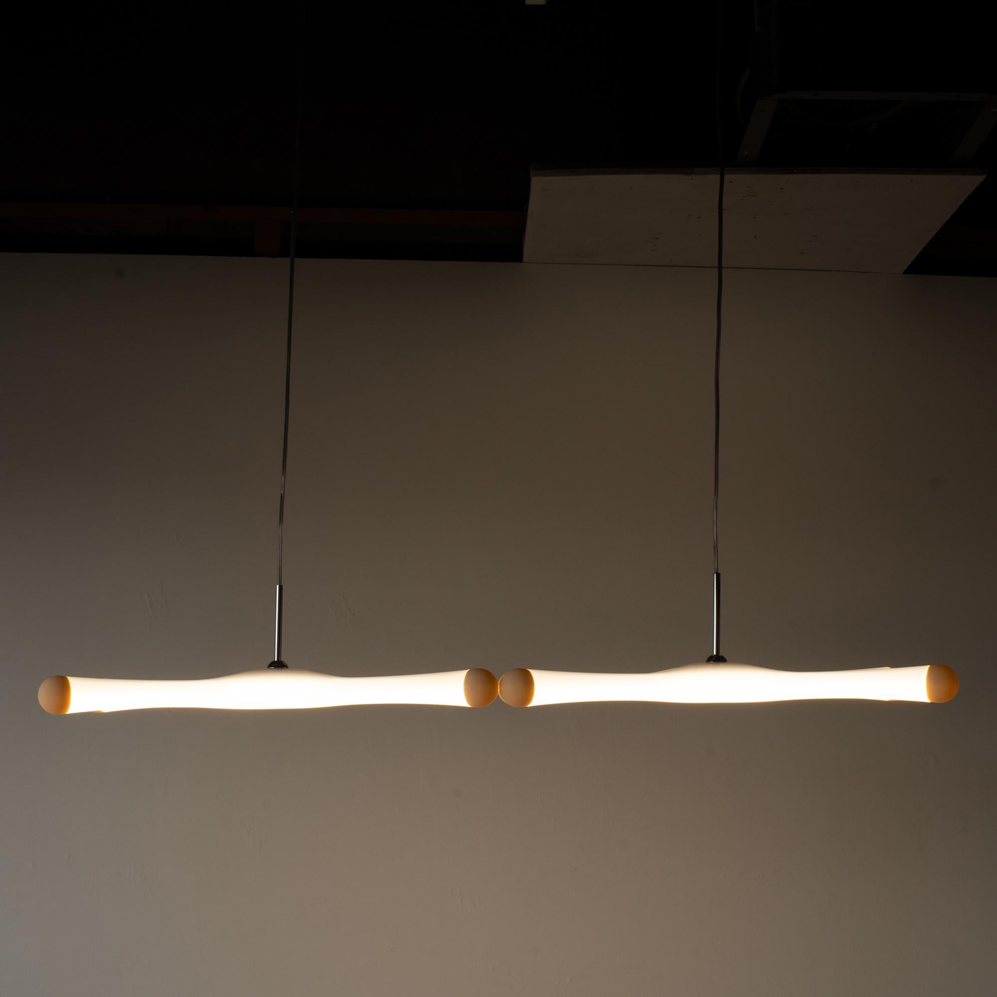 Peint Lampe à suspension System X Ross Lovegrove style Y2K design ère spatiale en vente